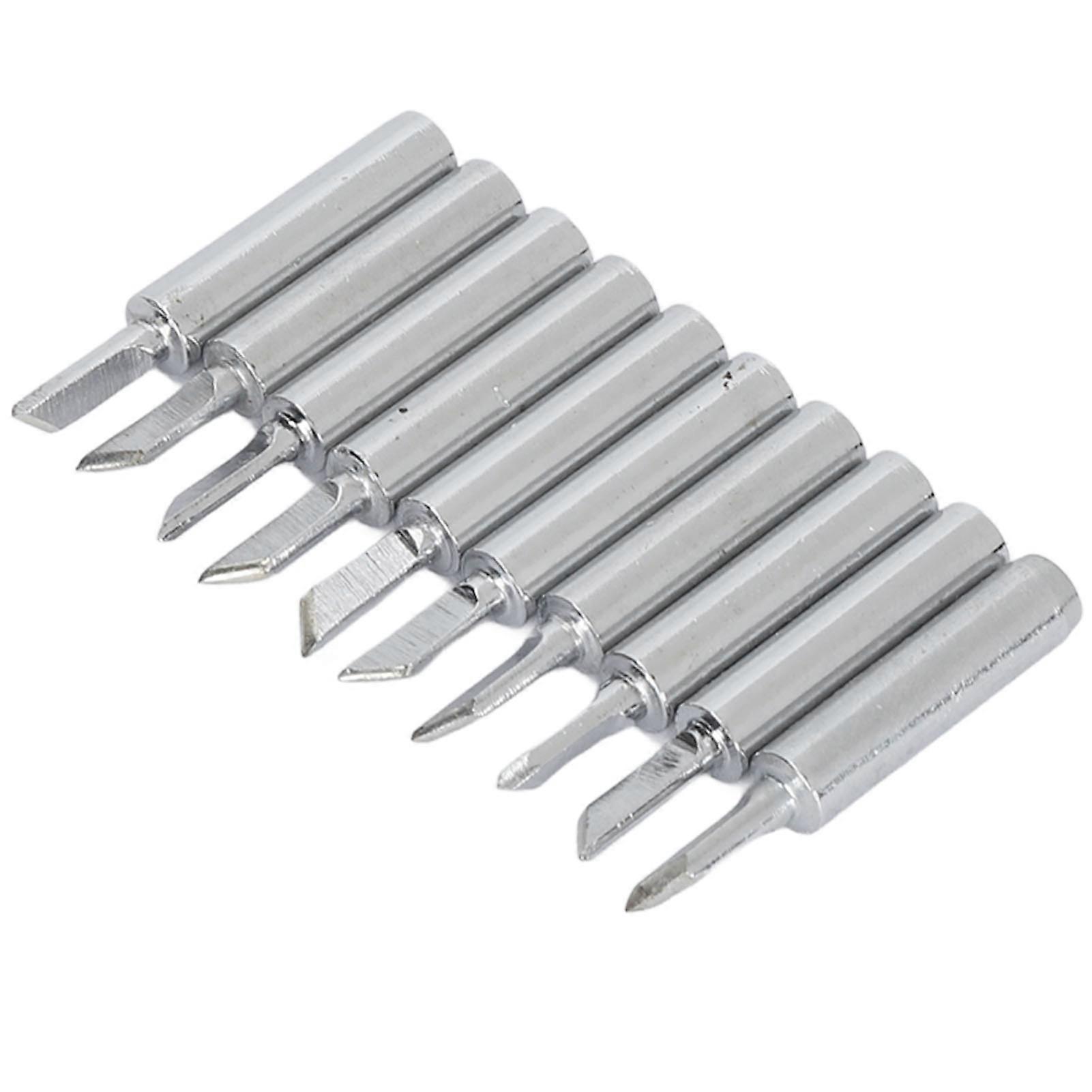 10Pcs Soldering Iron Tips Set 200℃-450℃ for Welding Station