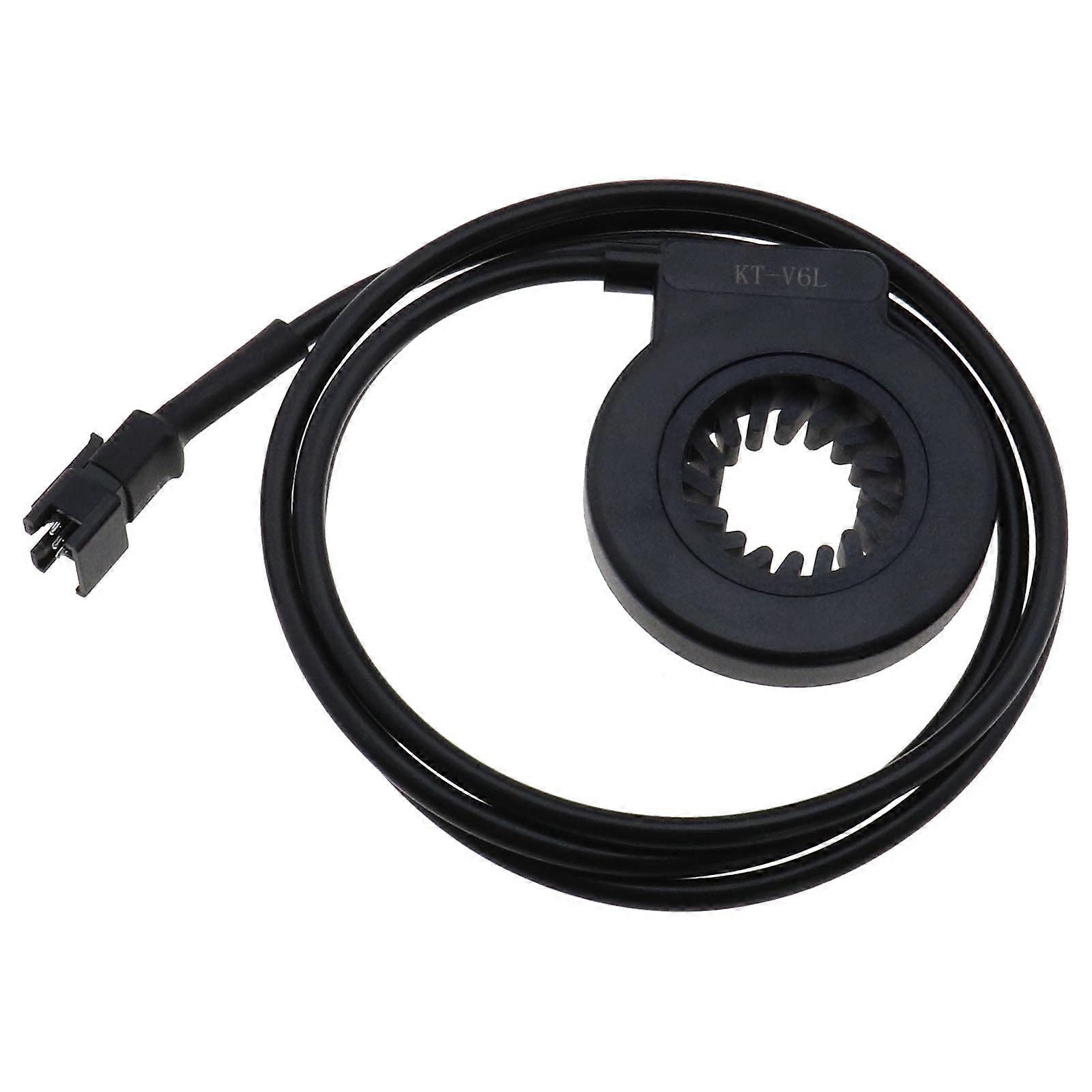 Electric Bicycle Pedal KTV6L 6 Magnets Signal Hall Assist Sensor PAS Pedal System Plug Cadence Speed EBike Sensor Accessories Black Male