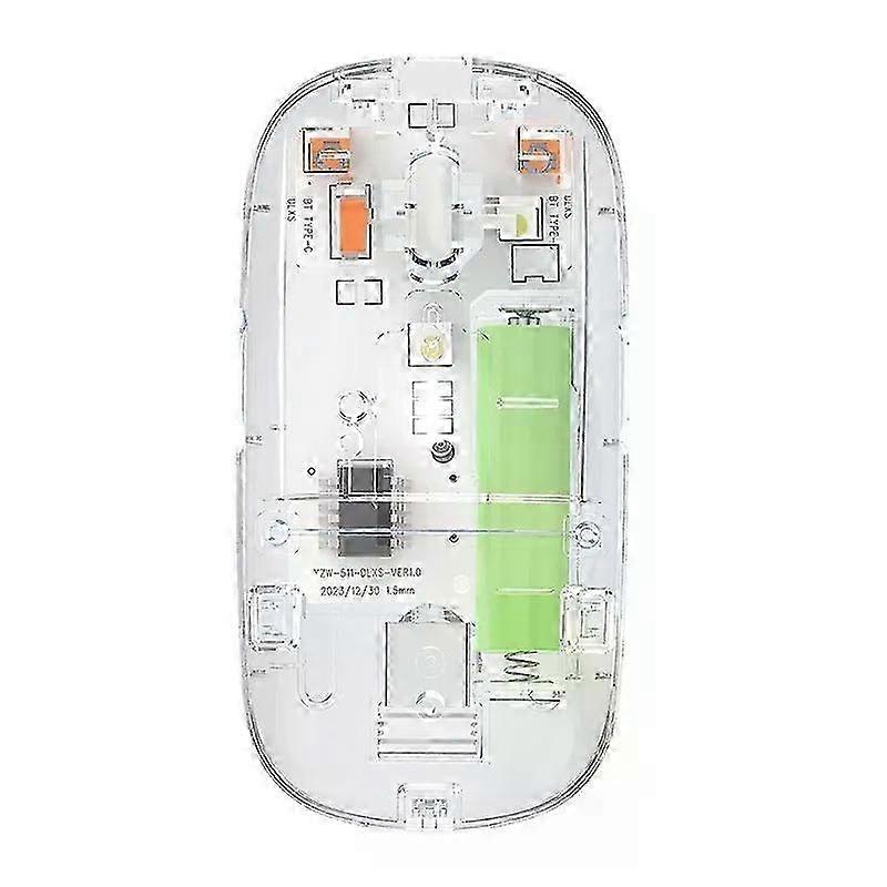 Dual Mode Wireless Mouse Transparent 2.4G Bluetooth Gaming Mouse Rechargeable Mice for Laptop PC Computer Ergonomic Mouse