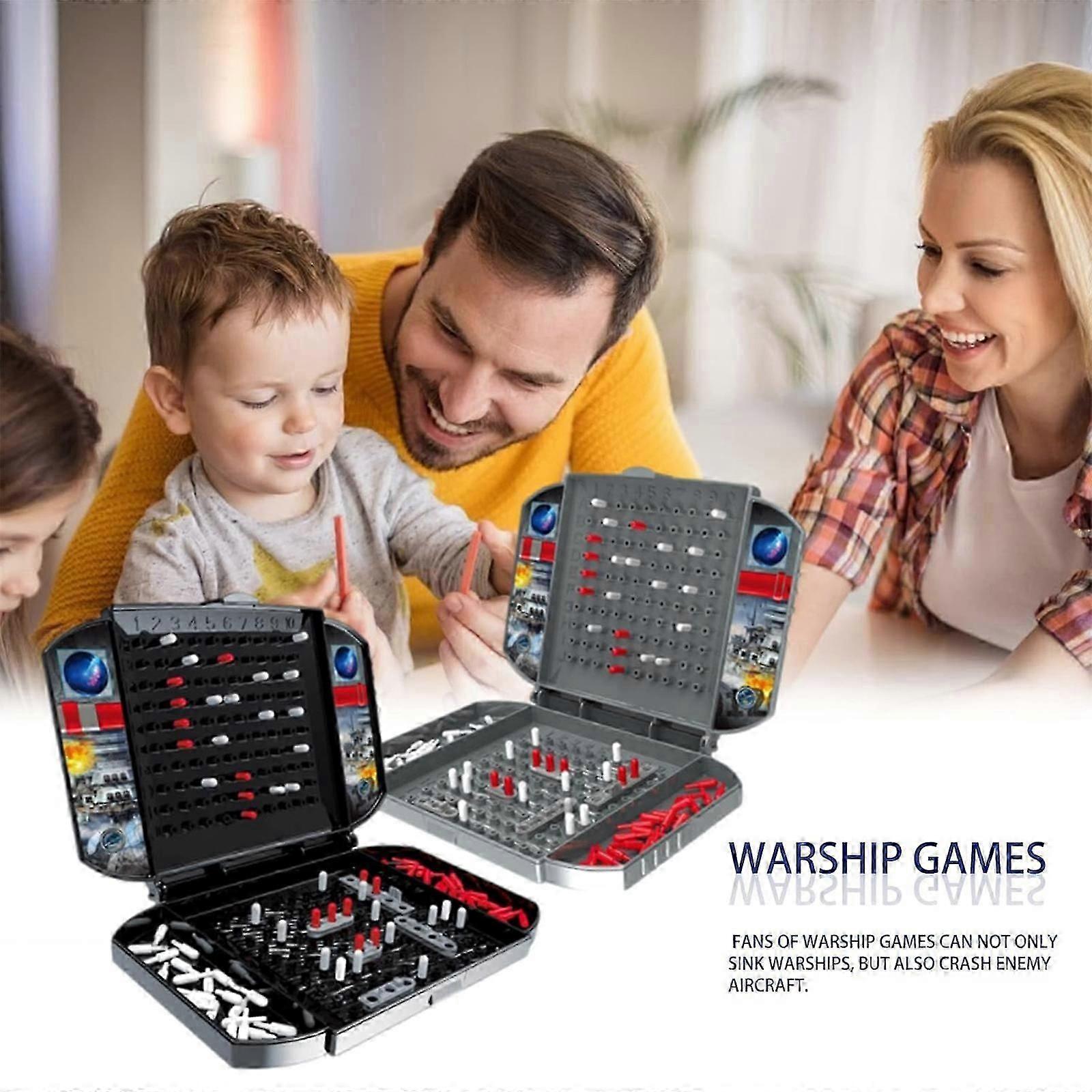 Sea Ship Board Game, Battle Ship Brain Training Board Game, 2 Player Board Games Stimulates Strategy and Critical Thinking
