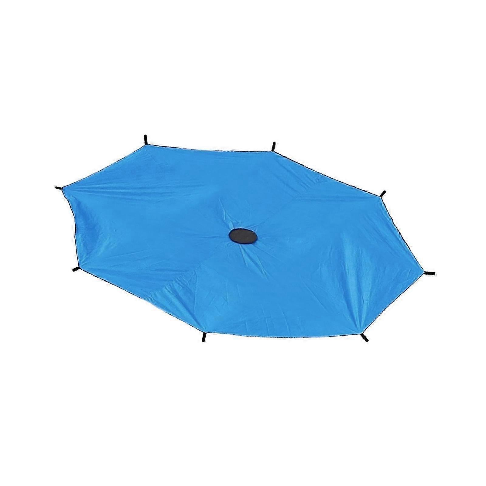 Tearproof Sunshade Cover for Playground Trampolines with 8 Poles, Suitable for 10ft Diameter Trampolines