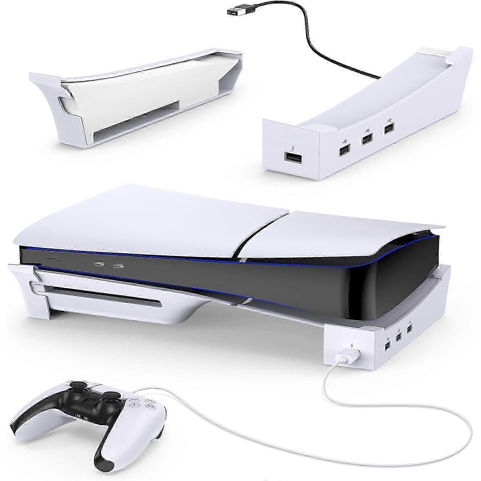 Horizontal Stand for PS5 Slim Console, Anti Slip Base Stand Accessories for PS5 Storage and Placement