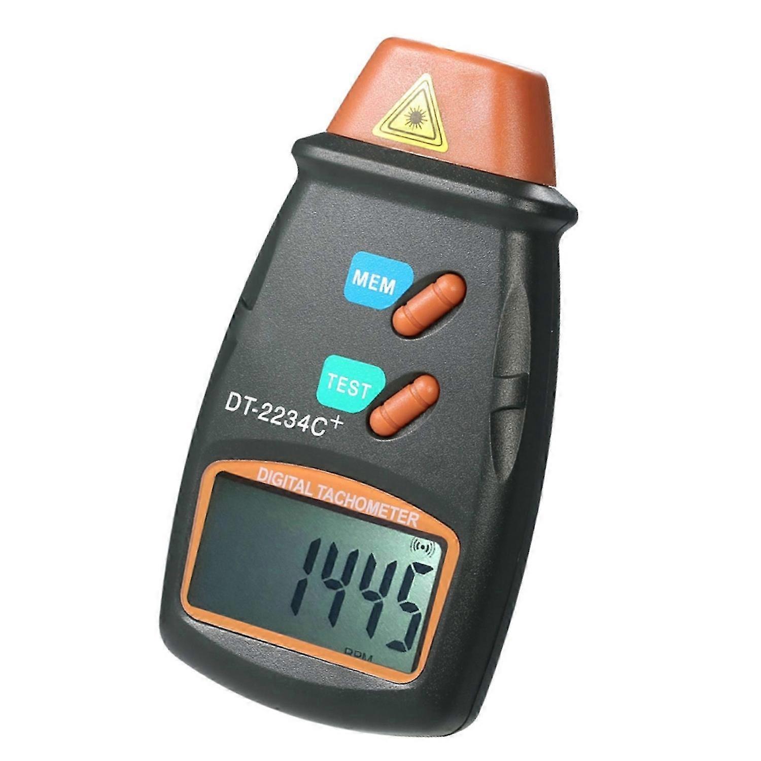 Handheld Digital Photo Tachometer Laser Non-Contact Tach Range 2.5RPM-99,999RPM LCD Display Motor Speed Meter with 3pcs Reflective Tape