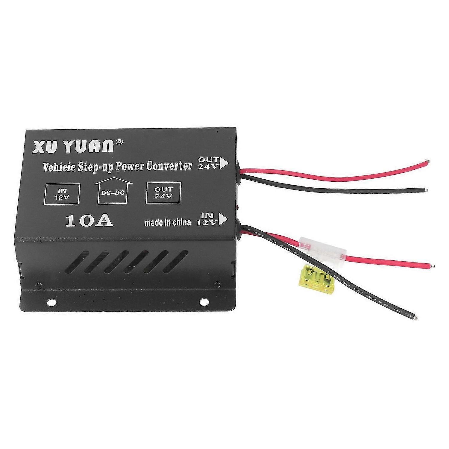 Step Up Power Converter DC 12V to 24V Boost 10A for Vehicie Subwoofer Modification