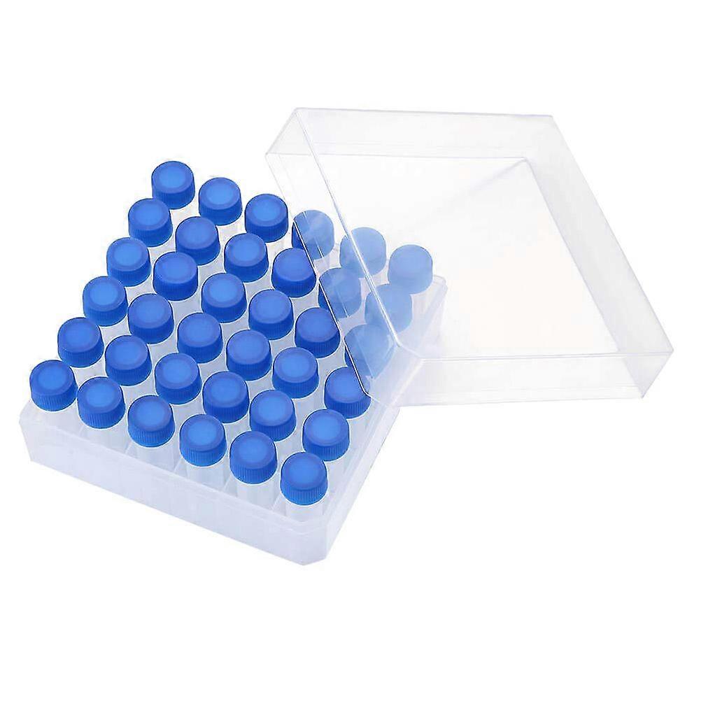 5ml Small Freezing Tubes Plastic Vials Sample Tubes with Screw Lid Box