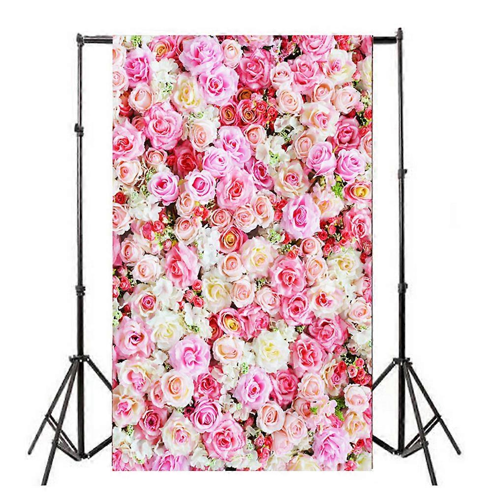 Flower Background Backdrop Photo Studio Background Cloth 3D Design For Parties Festivals Kids Photographing Pink 90x150cm Wrinkles Free 1Pcs