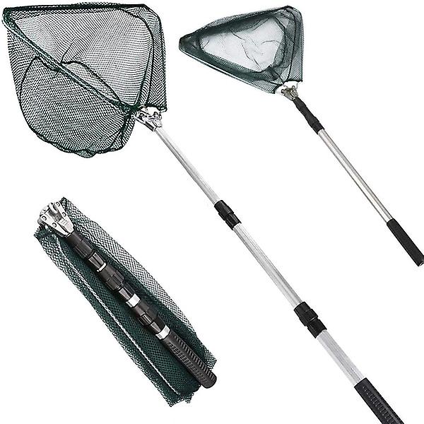 Fishing Net Retractable Bird Fish Catch Release Lightweight Portable Aluminum Alloy Frame Long Handle