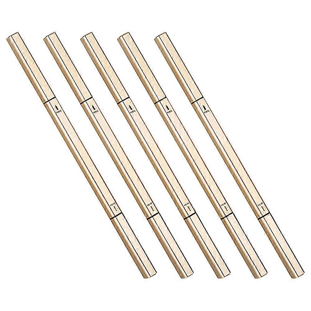 Eye Makeup Fine Stroke Eyebrow Pen Sweatproof Triangular Shape 5Pcs