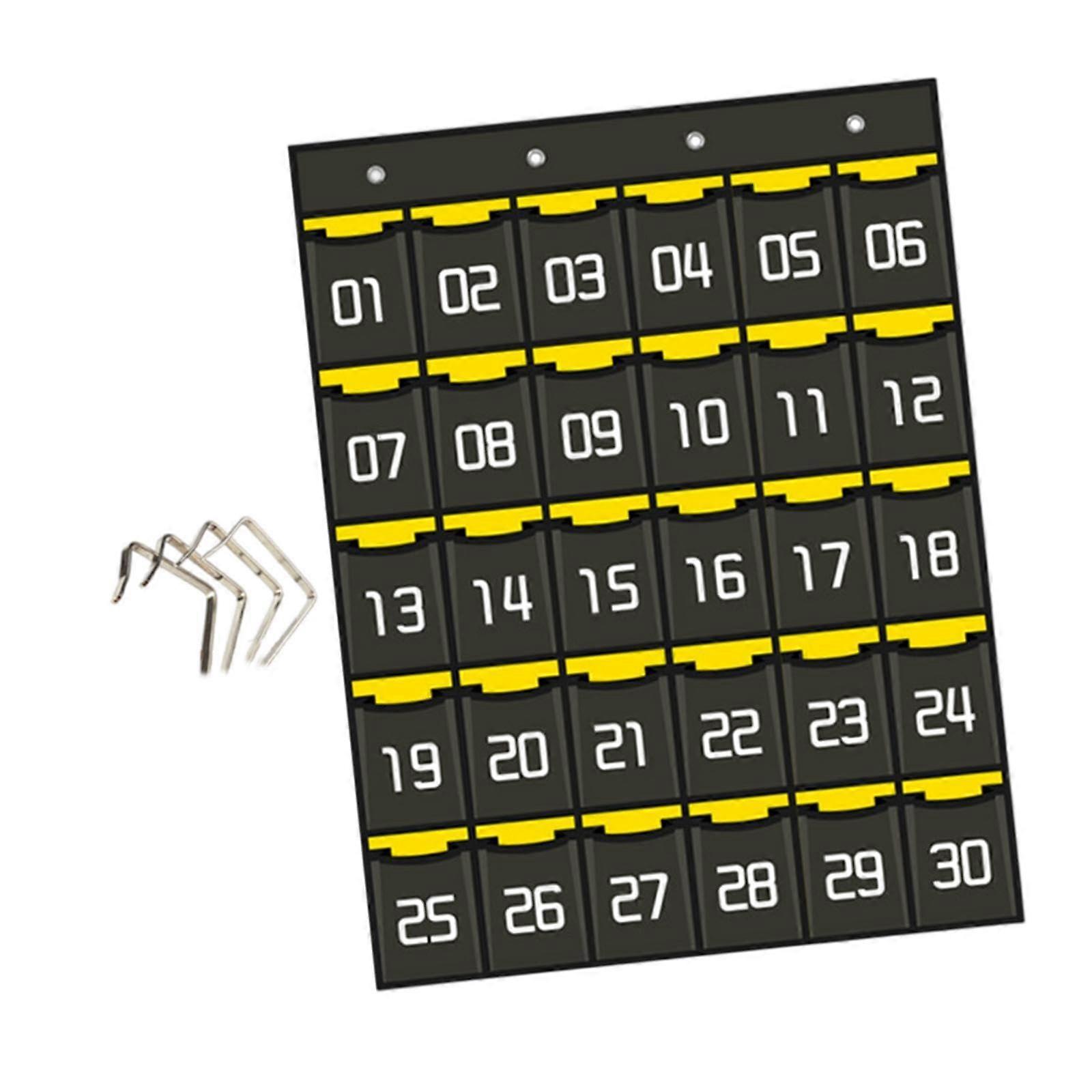Pocket Chart for Mobile Phones and Toys Organizer for Classroom Use, 30 Pockets, 67 cm x 81 cm Storage Solution