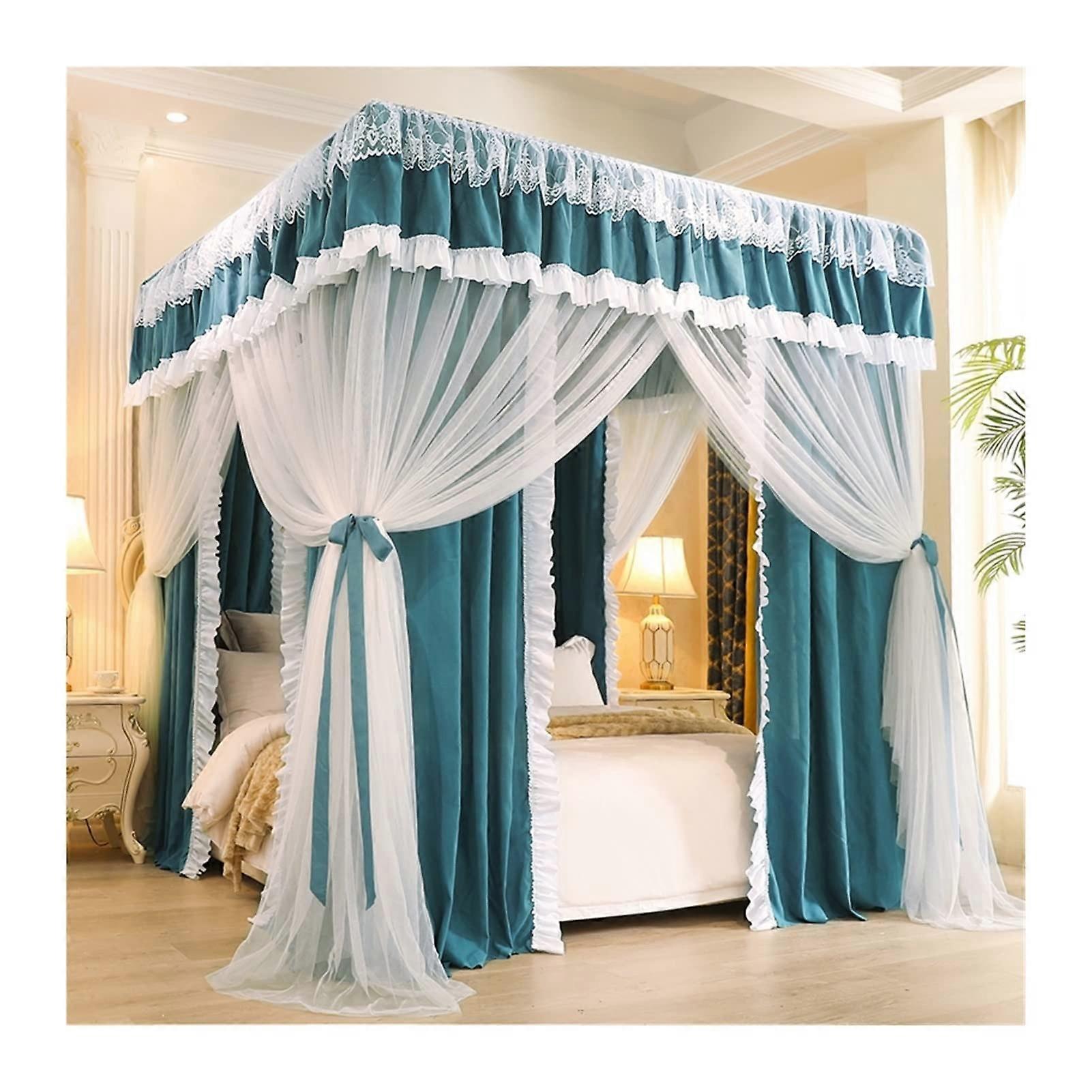 Bed canopy, dustproof mosquito net, four seasons, universal blackout (Color: Style 4, Size: 180 x 220 x 200 cm).