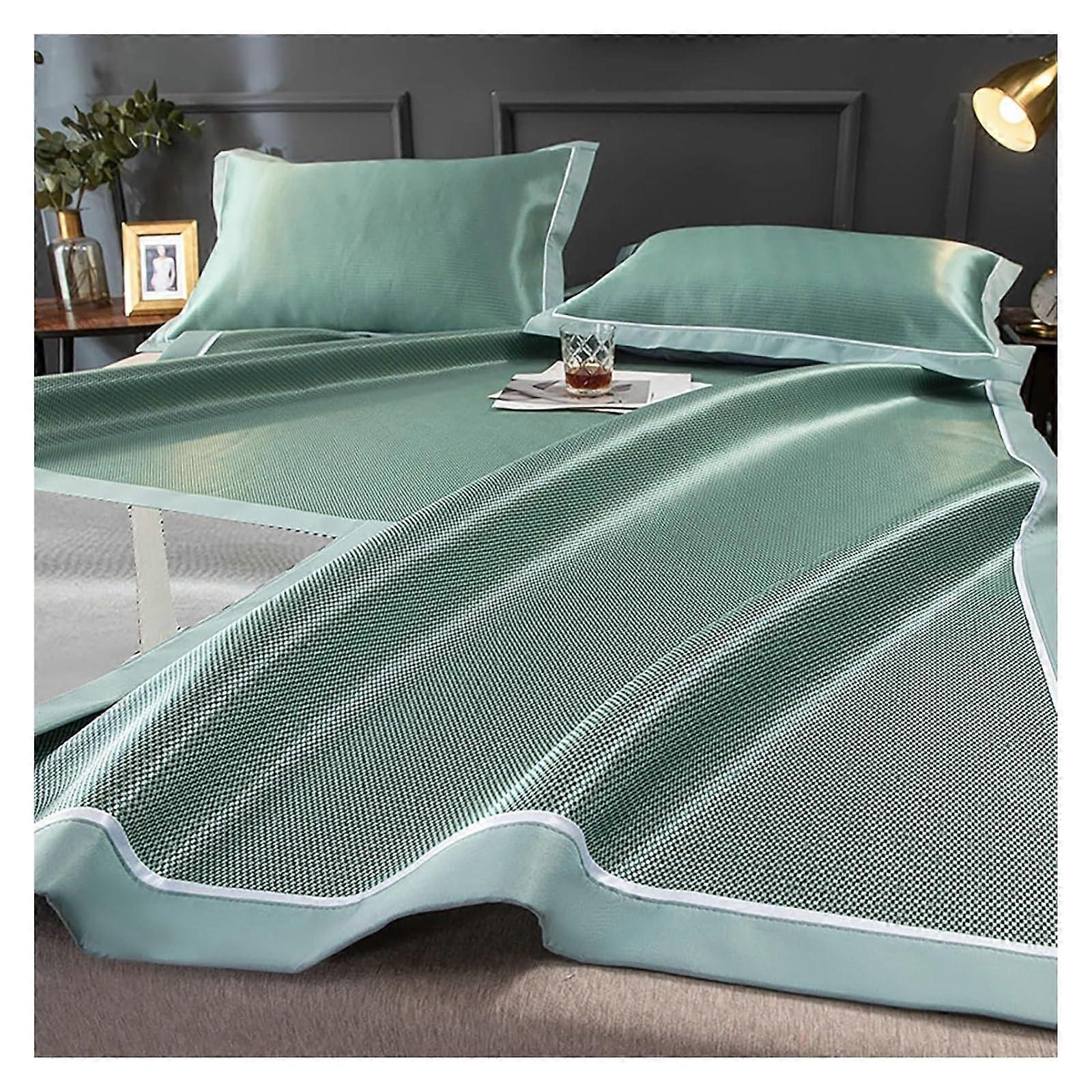Bamboo Rattan Ice Silk Summer Sleeping Mat with Pillowcase, Multiple Sizes (150 * 200cm) 150*200cm