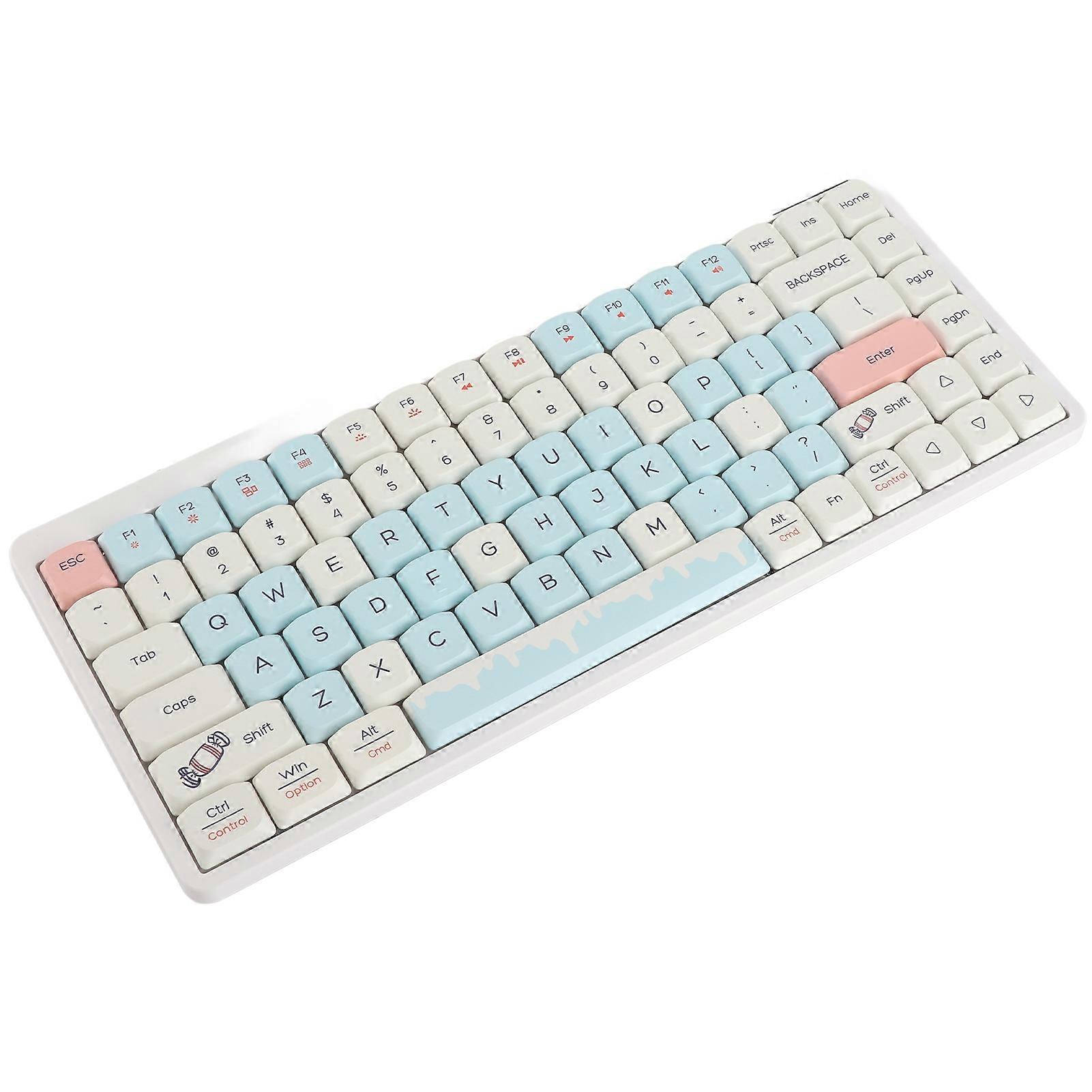 84 Key Bluetooth Keyboard 3 Mode 2.4G Wireless Bluetooth Gaming Mechanical Keyboard Wired Type C for Win