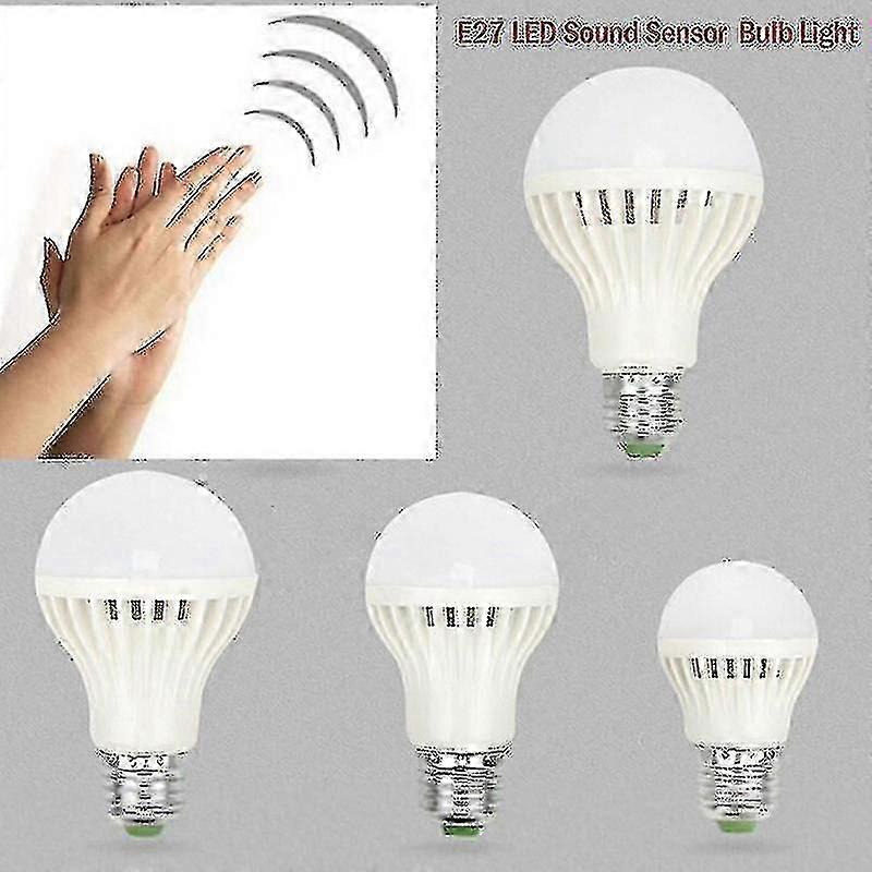 220/110v 3w 5w 7w 12w Sound/voice Sensor Led Bulb Pir Motion Induction Light
