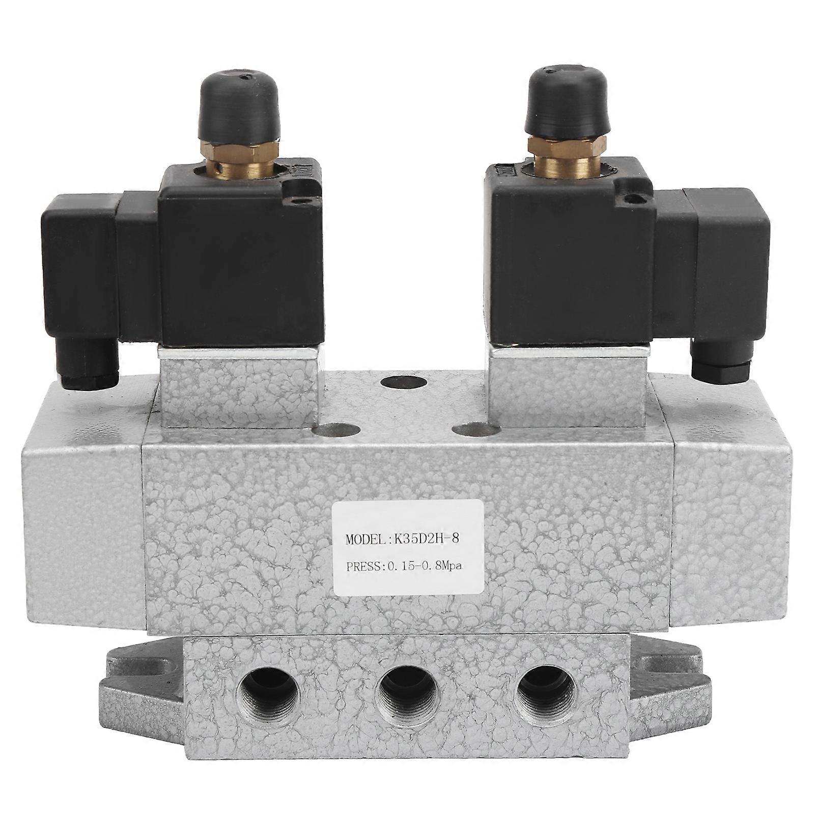 Pneumatic Sole Valve 3 Position 5 Way Electric Controller G1/4in K35D2H-8 8Hz