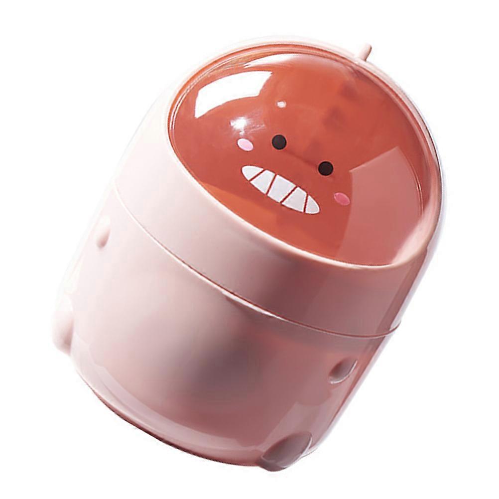 Cute Cartoon Mini Trash Bin Portable Desktop Garbage Can with Press Top Lid for Office, Kitchen & Home Use – Dinosaur Design