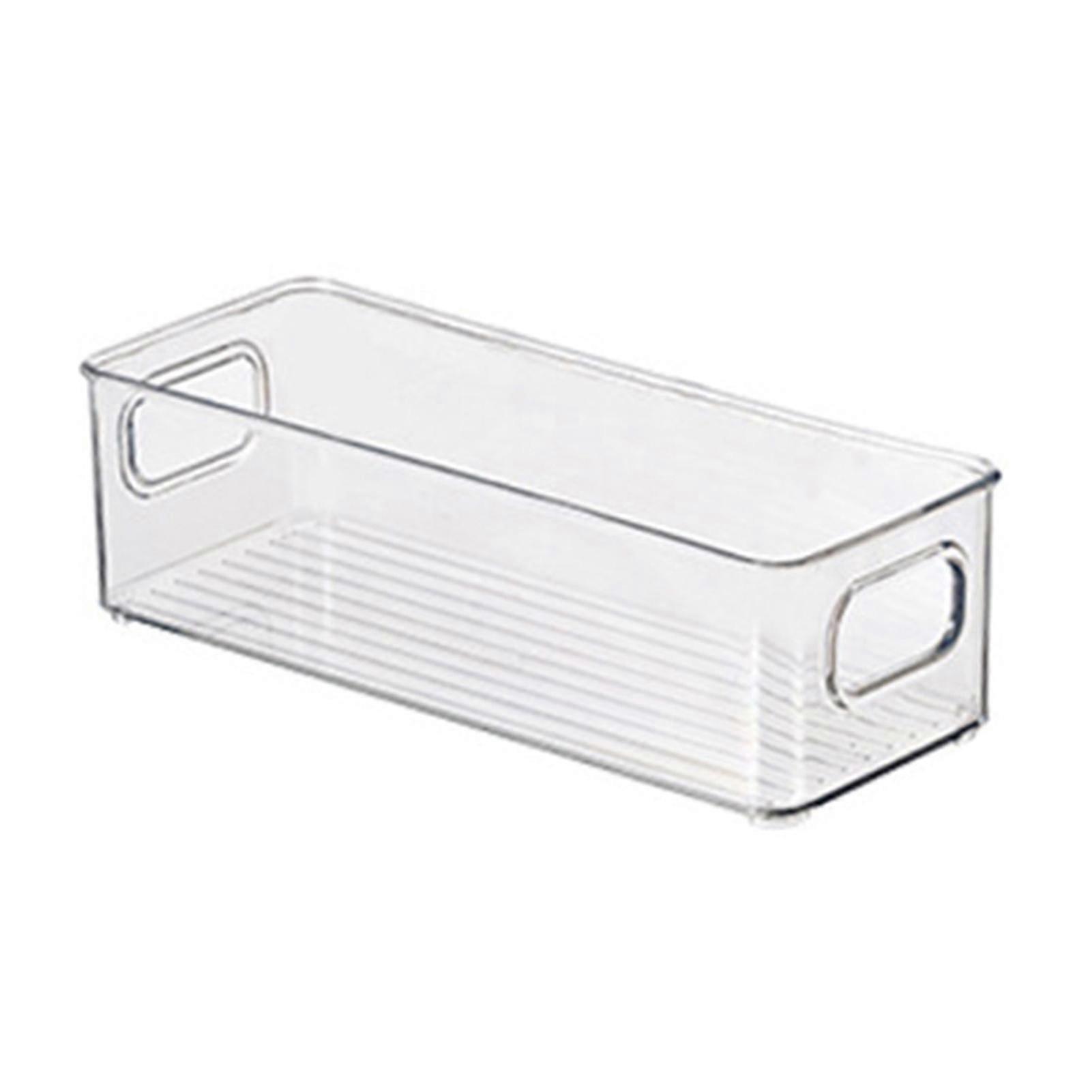 Transparent Kitchen Storage Box for Fridge Pantry Countertops - Space-saving Organizer S