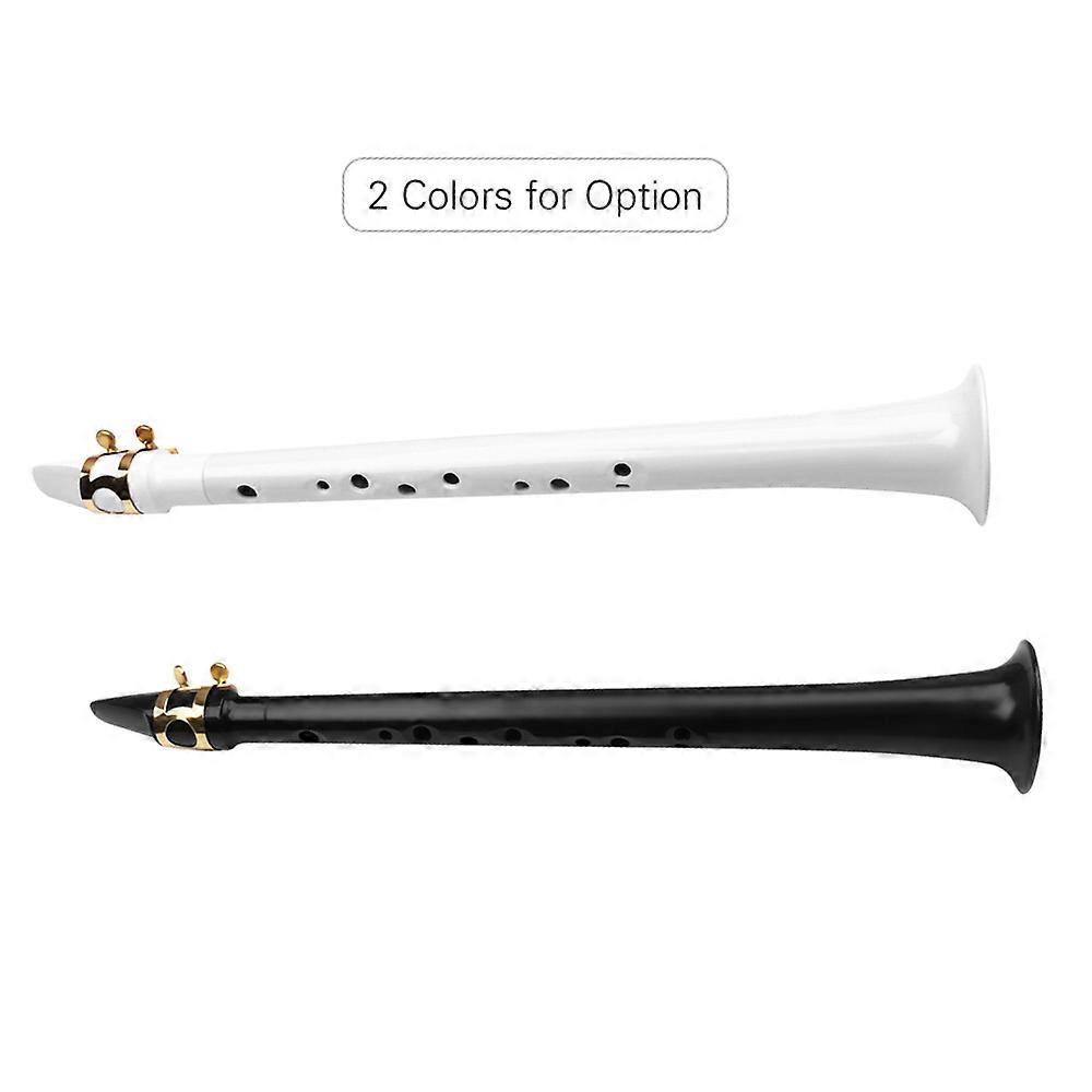 Black Pocket Sax Portable Mini Key of C Little Plastic Saxophone with Carrying Bag Woodwind Instrument
