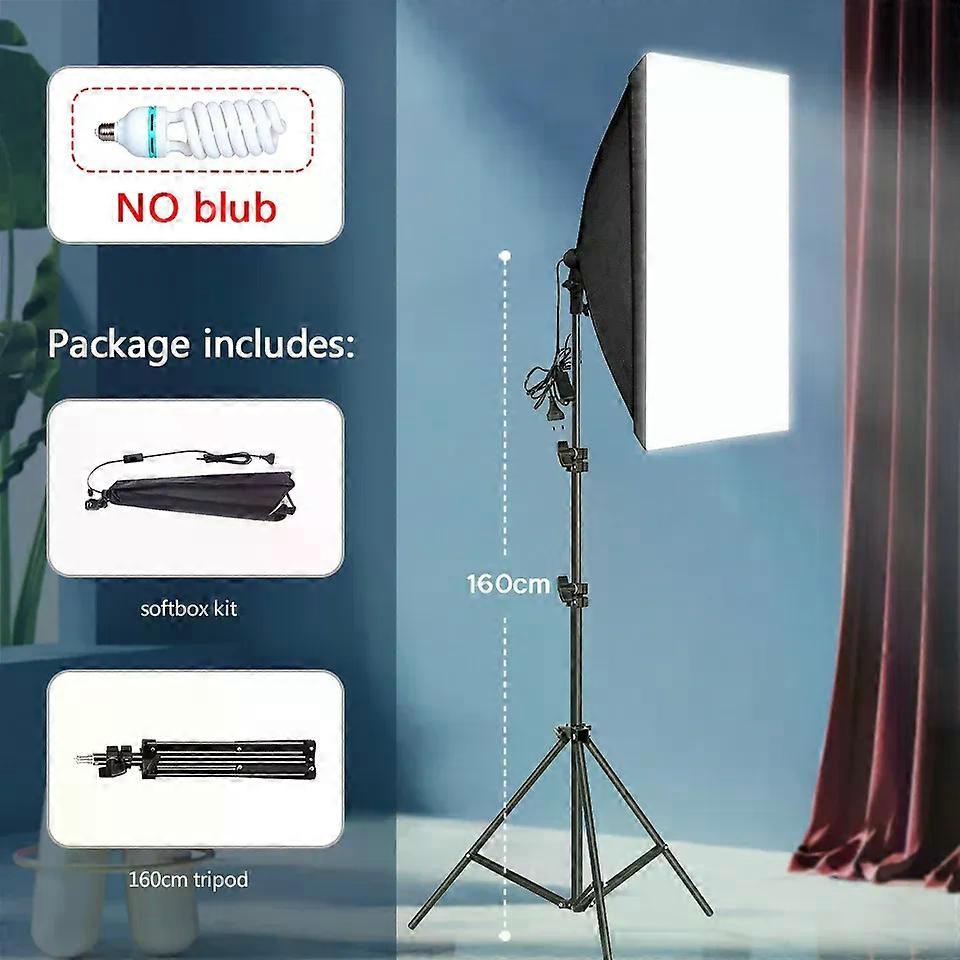Office Professional Photography softbox Lighting soft box With Tripod E27 Photographic Bulb Continuous Light System for Photo studio