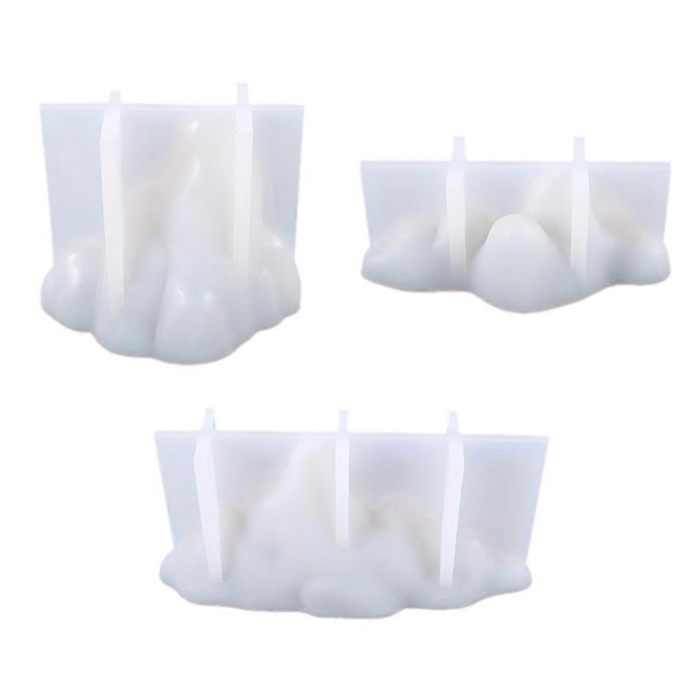 Moutain Shape Epoxy Mold For Craft Enthusiasts Hobbyists Resin Project Mold 3Pcs