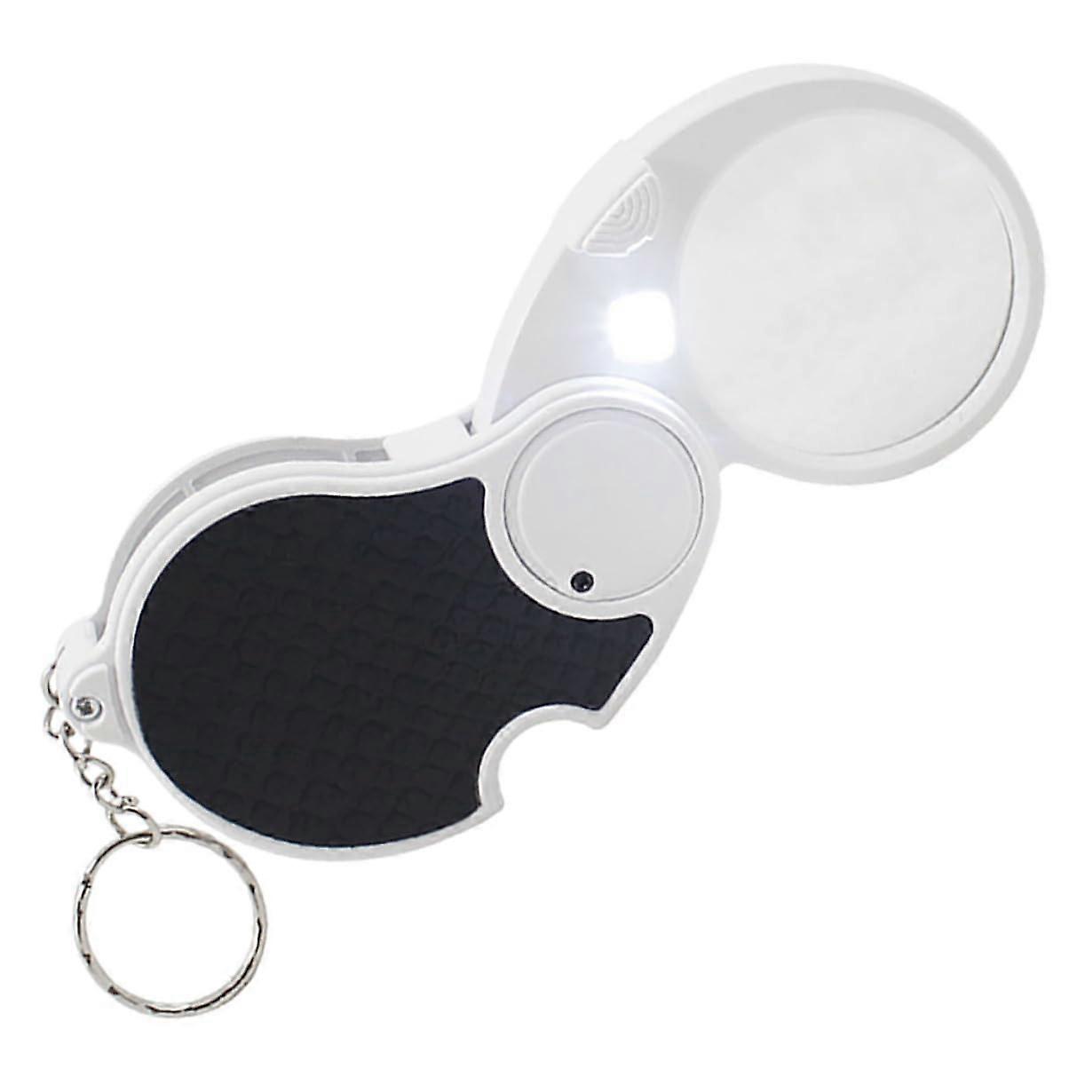 Foldable LED Magnifying Glass with 5X Magnification for Reading and Detail Work in Low Light Conditions