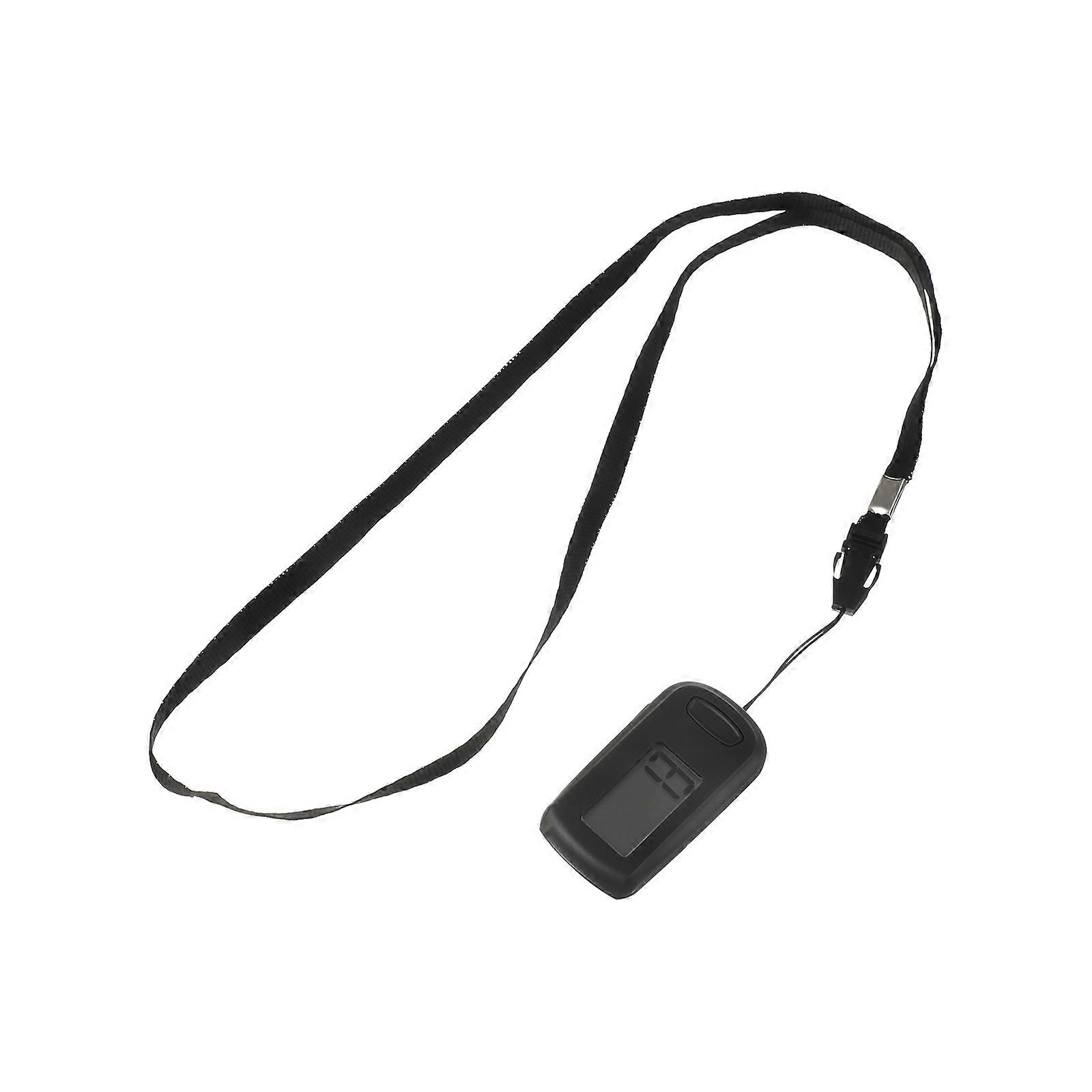 Digital Pedometer 1Pcs Portable Fitness Tracker For Daily Exercise Features Lightweight Black ABS Design