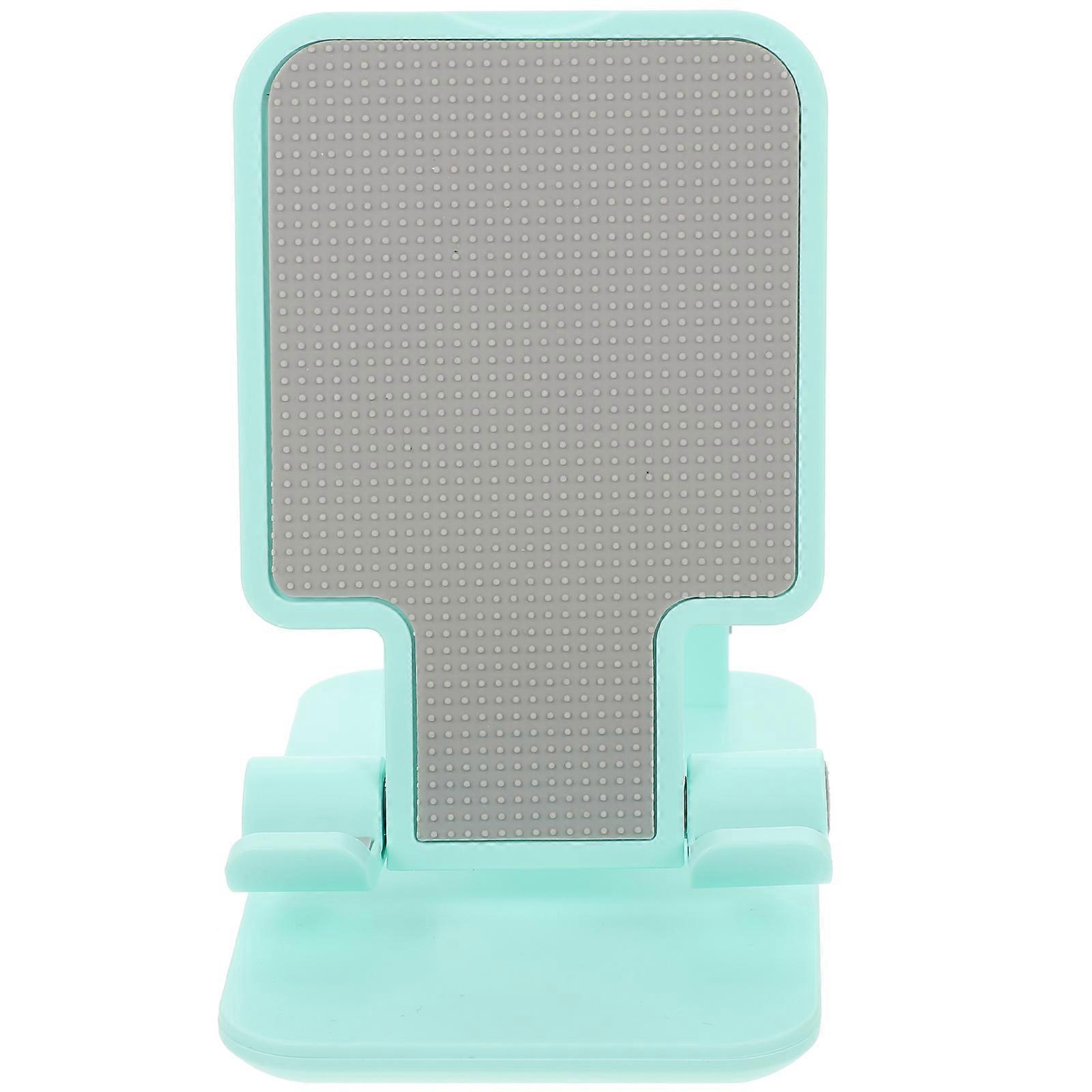 Hands-Free Phone Stand for Desk Use Light Green 16X11CM Foldable Height Adjustable 1Set