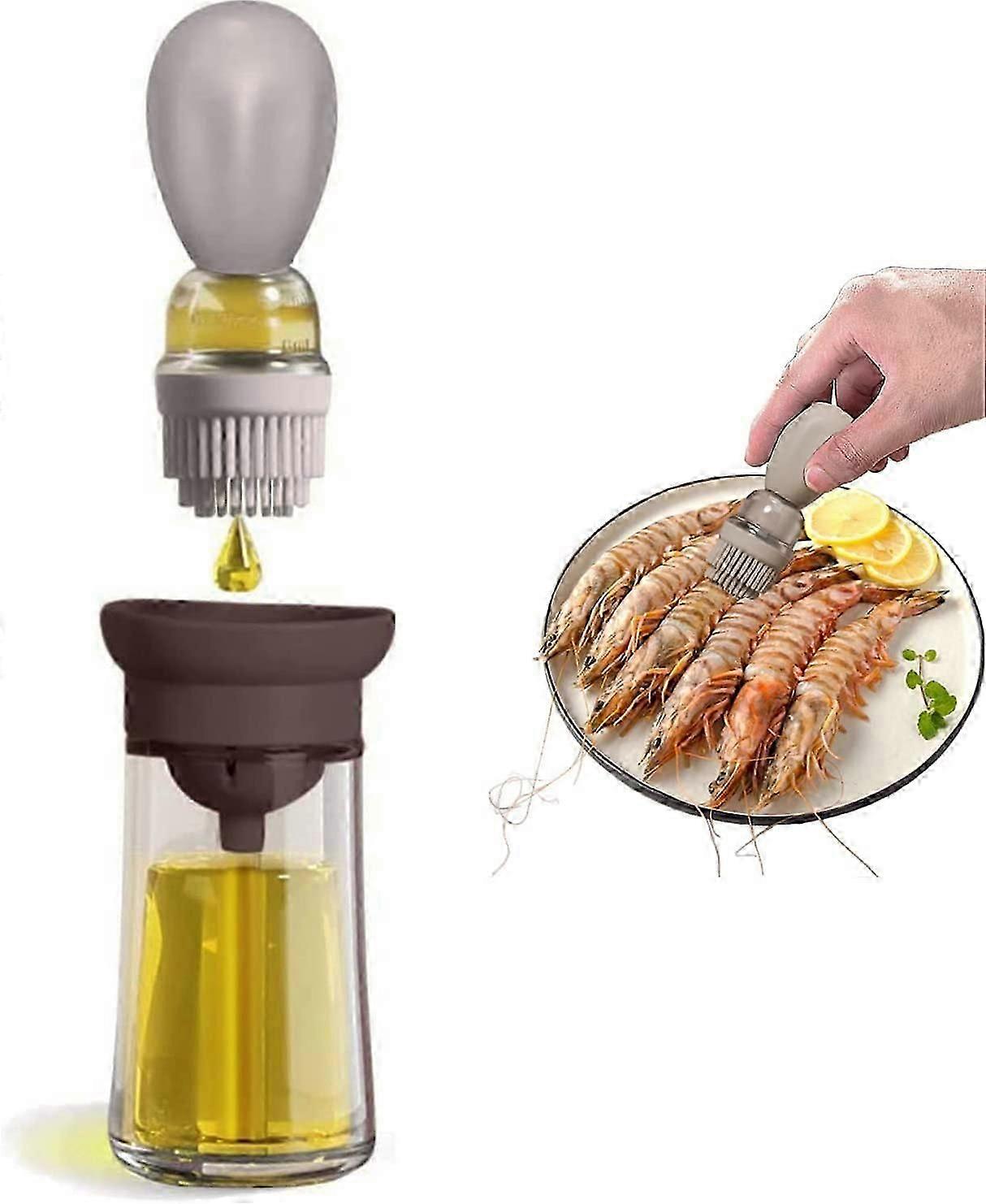 Glasölspenderflasche mit Silikonbürste
