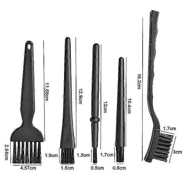 Nylon Brush and Brush Set, Set of 5, Antistatic Cleaning Brush