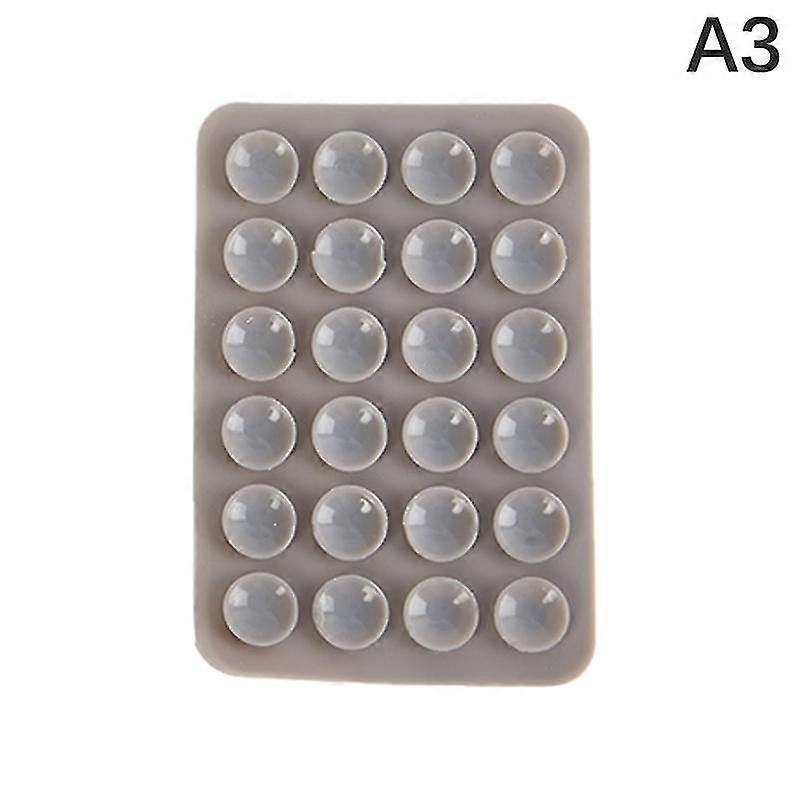 Double side silicone sucker pad for mobile phone secure fixing