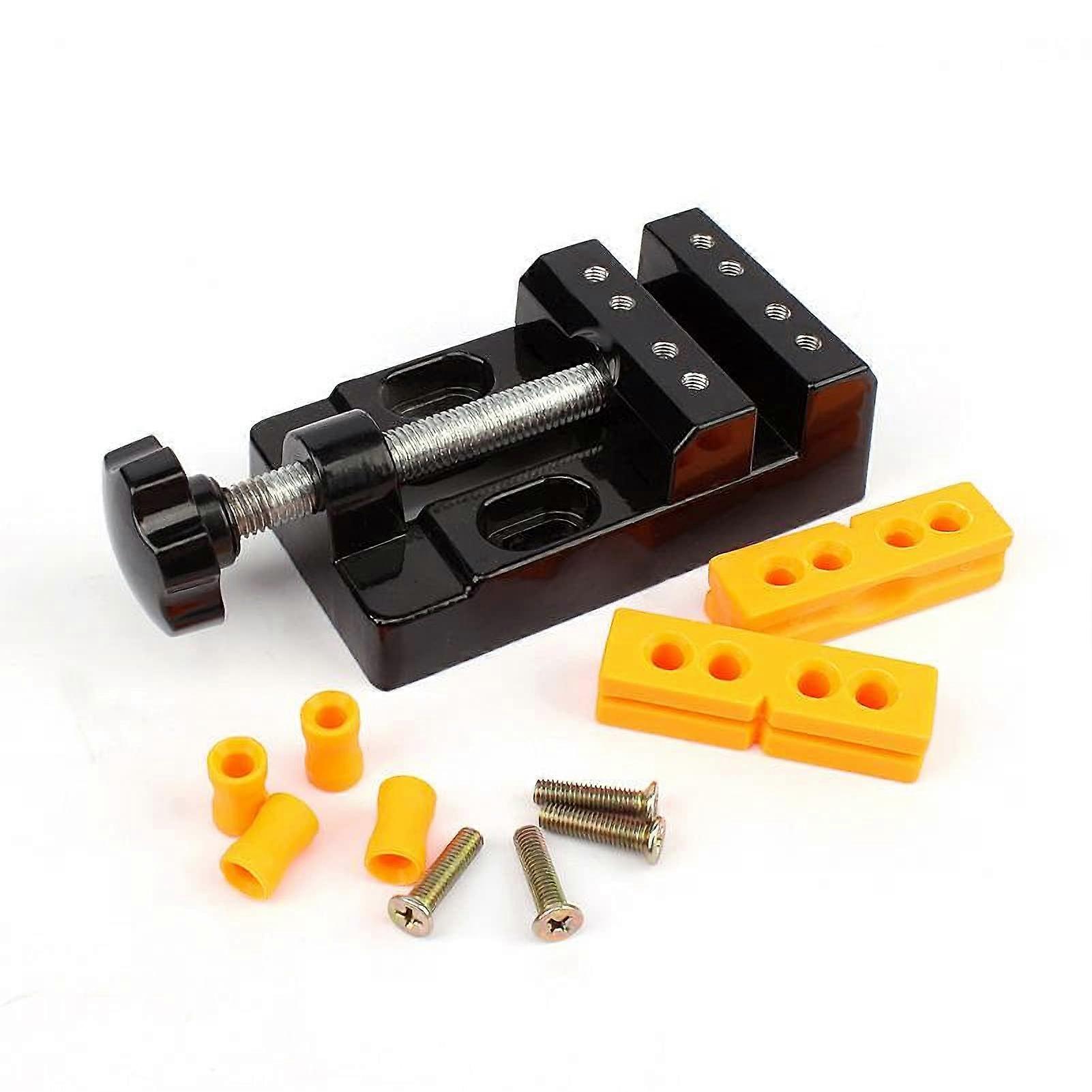 Mini Flat Clamp 57mm Bench Vise Multifunction Bench Clamp Mini Drill Press Vice For DIY Woodworking Craft Carving