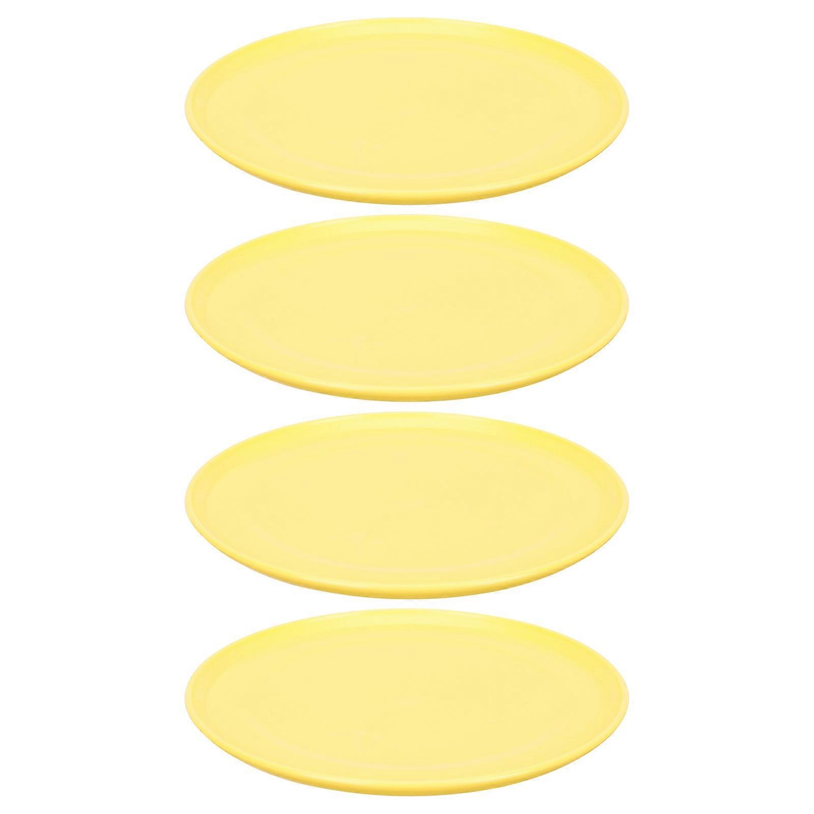 Water Trays For Pots Round Shape Protect Household Surfaces 4Pcs