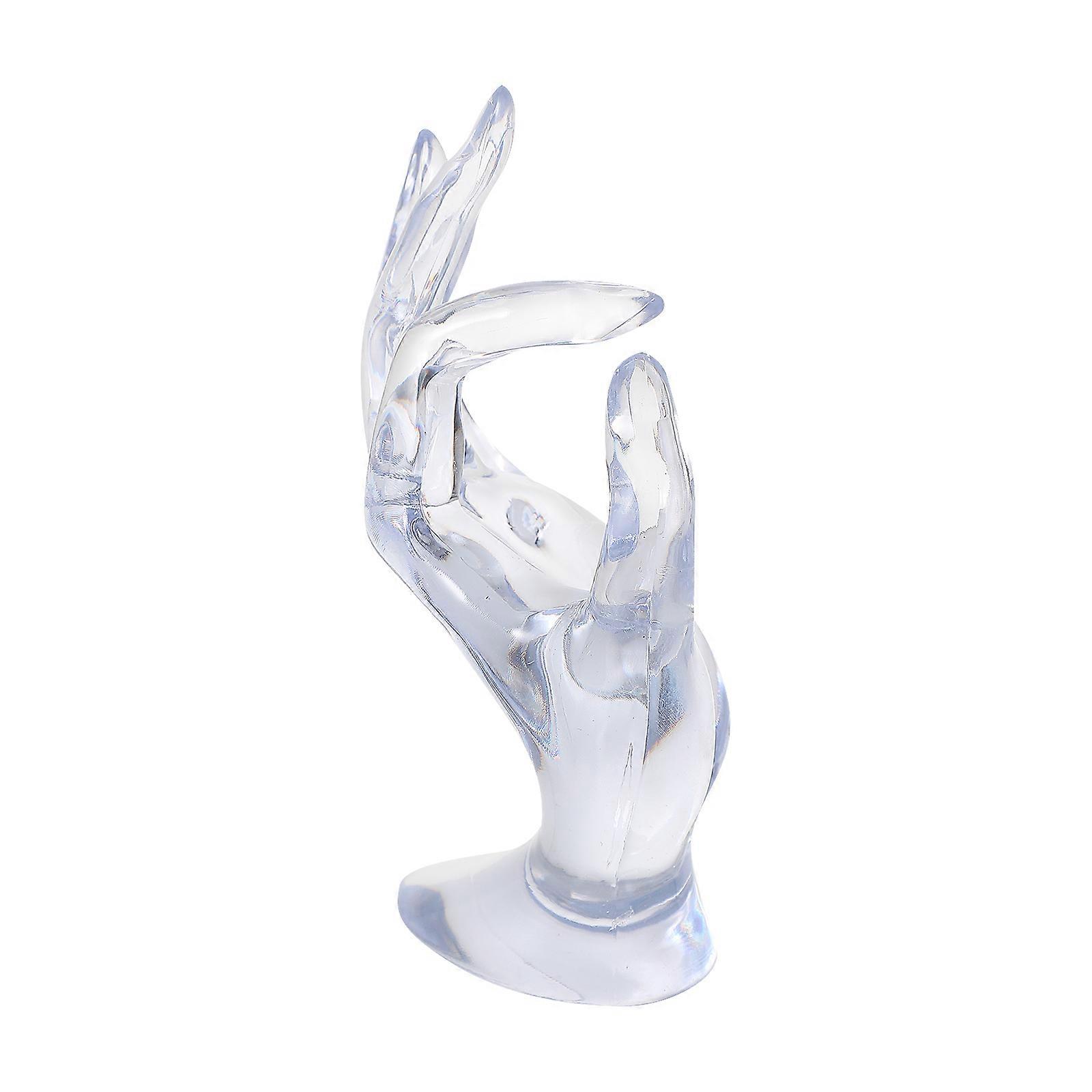 Elegant Hand Shaped Ring Holder Display Stand, Multi Functional Jewelry Organizer for Rings, Bracelets, and Watches, Durable Lightweight Design with