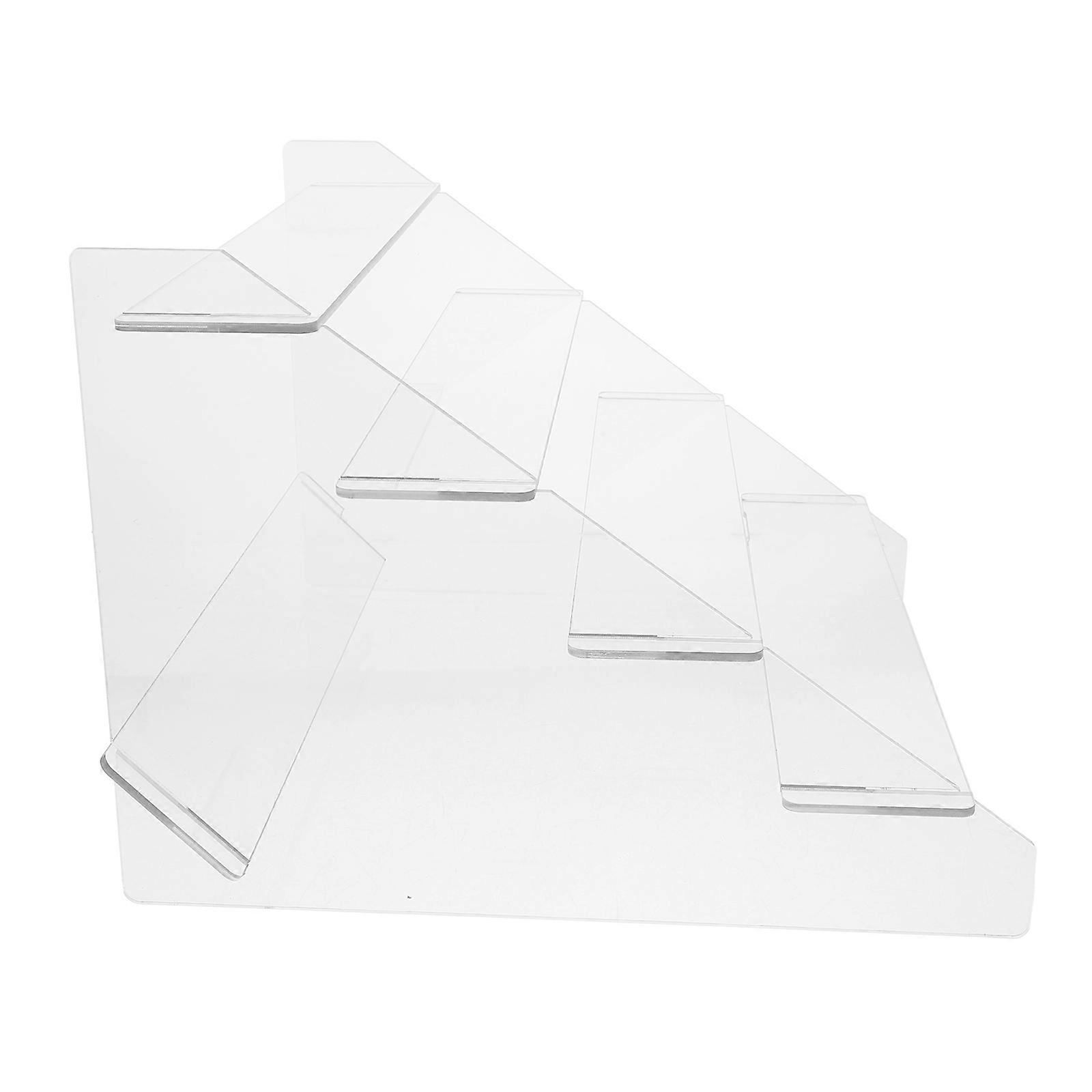 Transparent Acrylic Display Stand for Action Figures and Cupcakes Stable 4tier Reusable