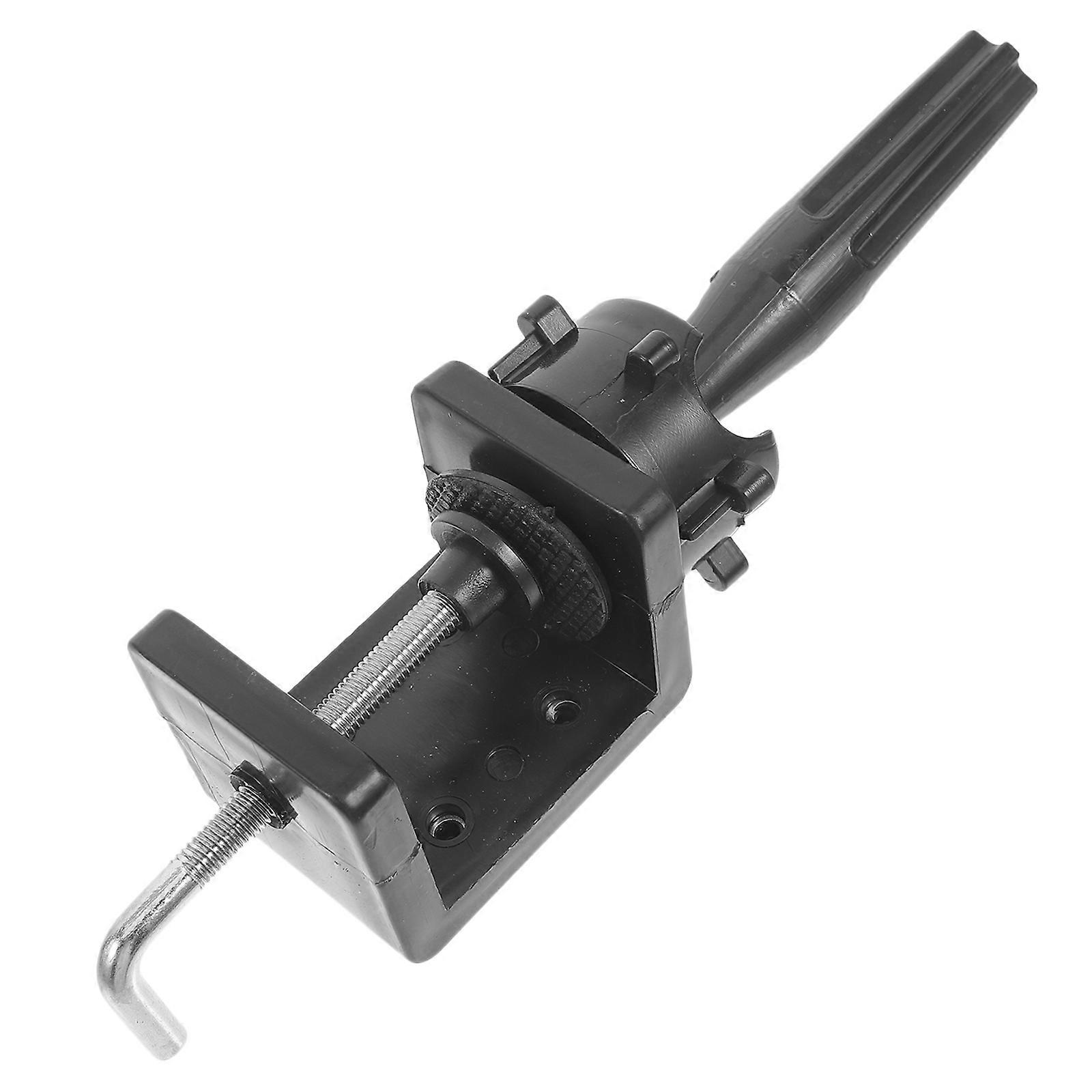 Black Wig Stand with Adjustable Design for Secure Support and Travel Use Plastic Aluminum Steel Plate