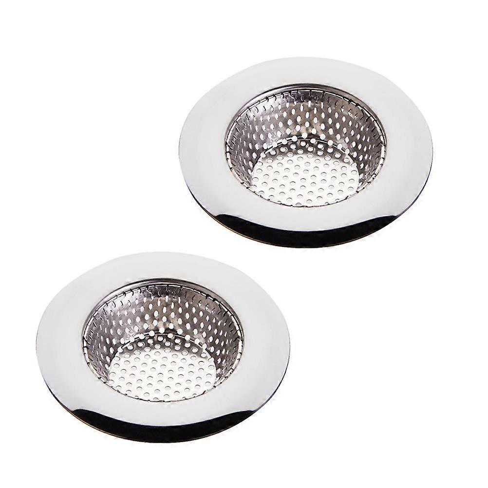 Edelstahl-Abflusssieb-Set Großer Badezimmerstecker, Haarstopper für die Küchenspüle, Bodenablaufabdeckung und desodorierender Netzfilter