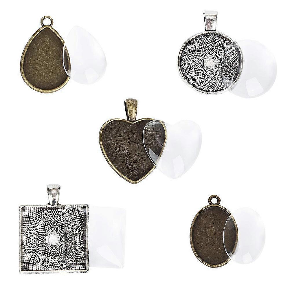 DIY Pendant Accessories for Crafts Use Made of Durable Metal in Assorted Color 60pcs