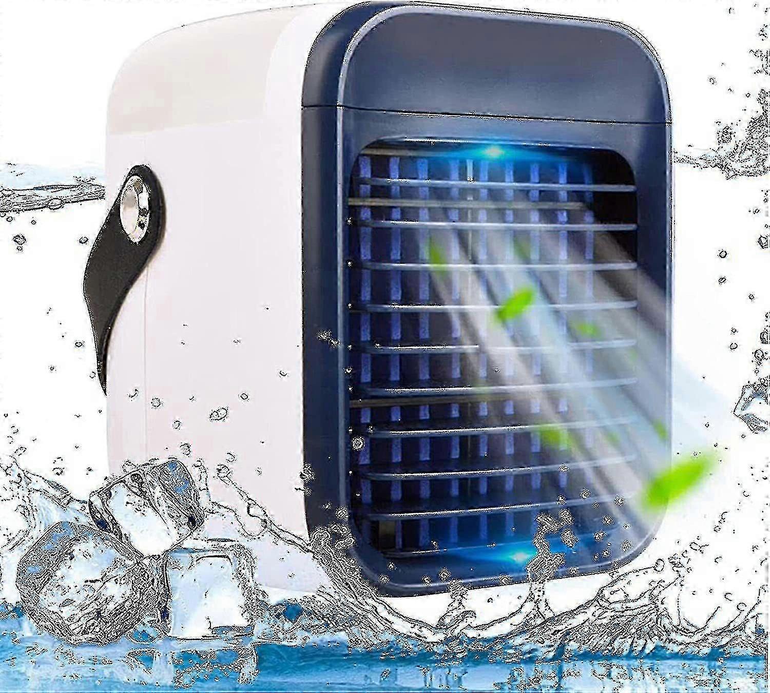 Qinux Airgo Mini Air Cooler المحمولة تبريد الهواء وحدة مروحة تكييف مبرد مكتب تنقية غرفة نوم دراسة Tw