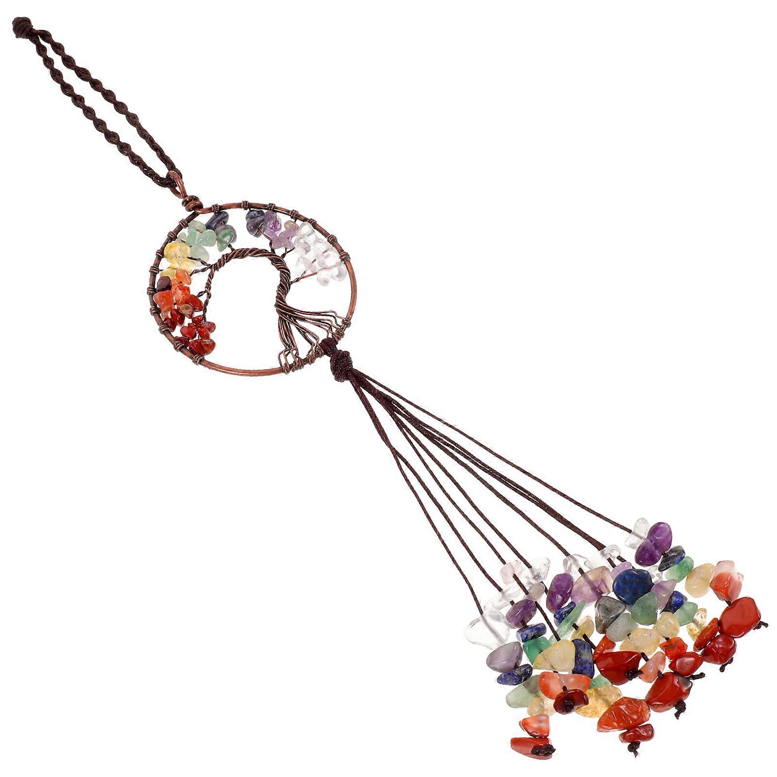 Stylish Design Hanging Car Decor Tree Shape Pendant Showcase Multi Color 1 Pcs