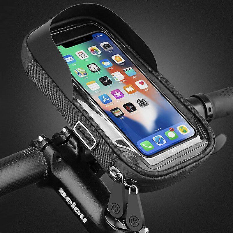 Universal Waterproof Bicycle Phone Holder Stand Motorcycle Handlebar Mount Phone Bag Cases Bike Scooter Cell Phone Bracket For iphone Samsung Xiaomi