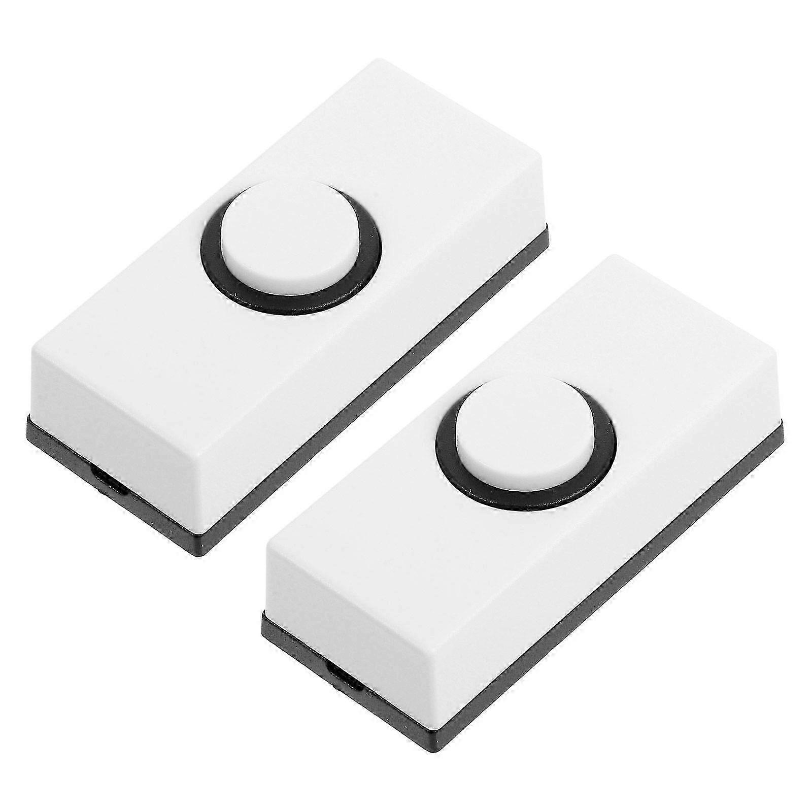 2025 2pcs Vintage Wall Mounted Doorbell Switch Retro Door Bell Push Button Doorbell Button Doorbell Switch Garage Doorbell Button for Home