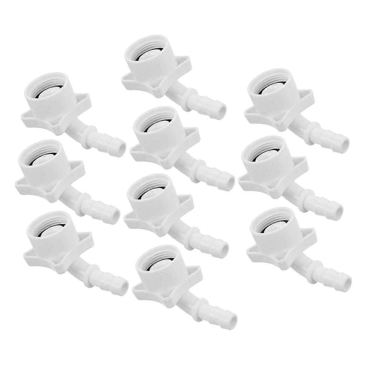 10-Pack Washing Machine Water Connection Adapters Snap Couplings for Quick Connect Auto Wash Hoses Portable Easy Installation