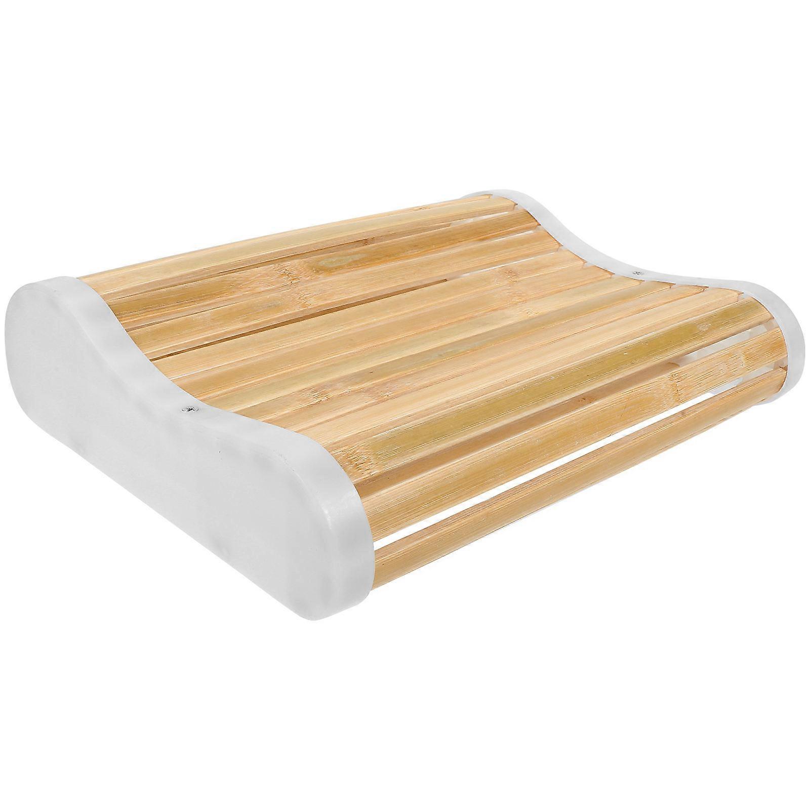 Durable Bamboo Pillow for Home Use Ivory Color Lightweight and Comfortable Summer Cooling