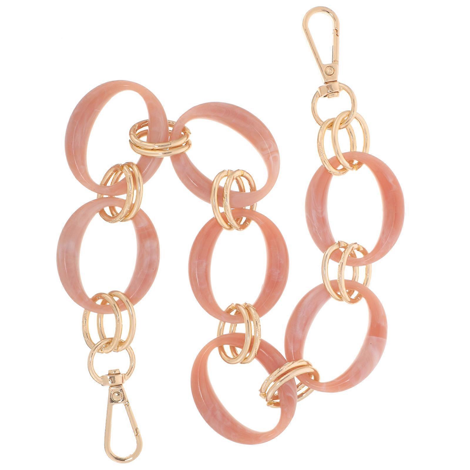 Shape Purse Extender Chain for Handbag Decoration with Acrylic Bead and Alloy Craftsmanship