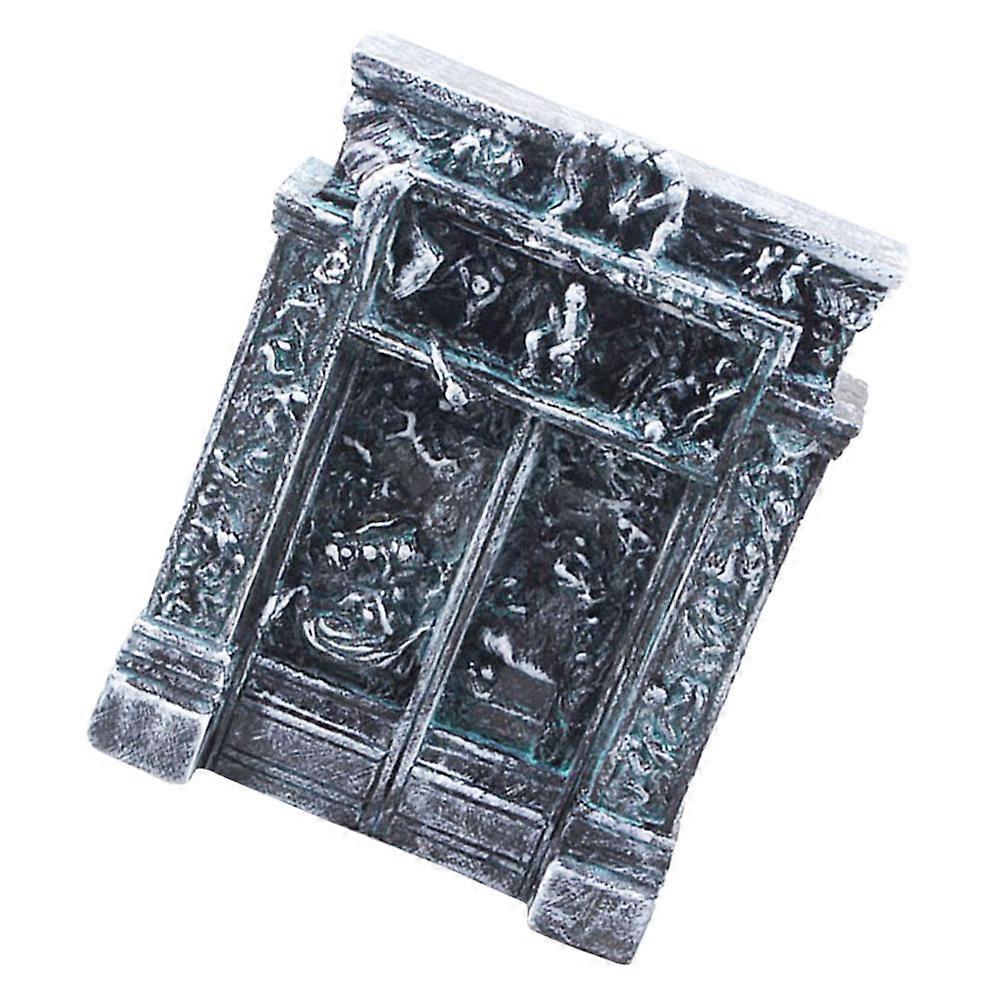 Resin Grey Miniature Statue for Sand Table Decoration and Collectible Display 6.5 inches