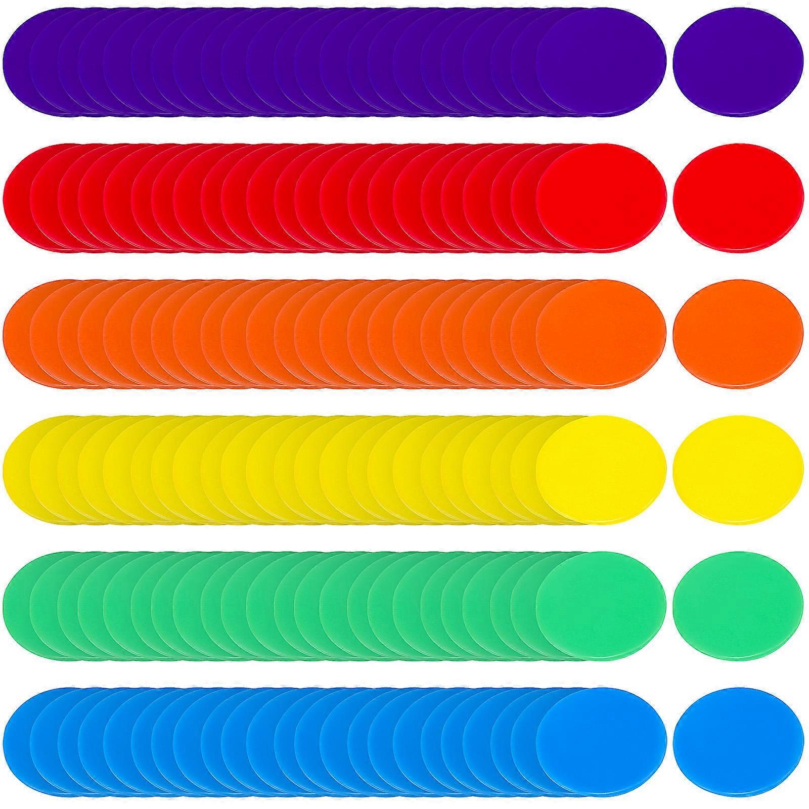 Acrylic Chips for Kids with Assorted Colors Perfect for Learning Math and Party Games 180pcs