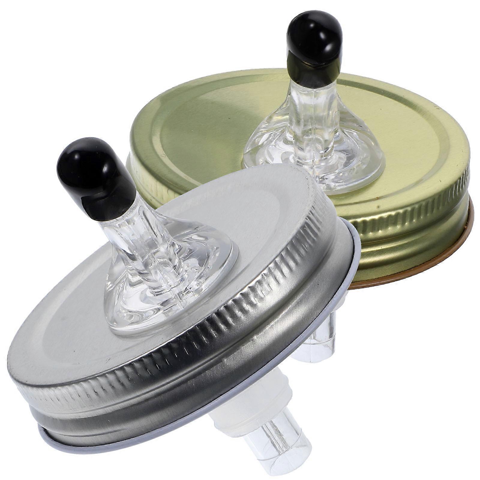 2 Set of Mason Jar Pour Spouts Mason Jar Lid Leakproof Mason Spouts Lid Oil Jar Pour Spouts