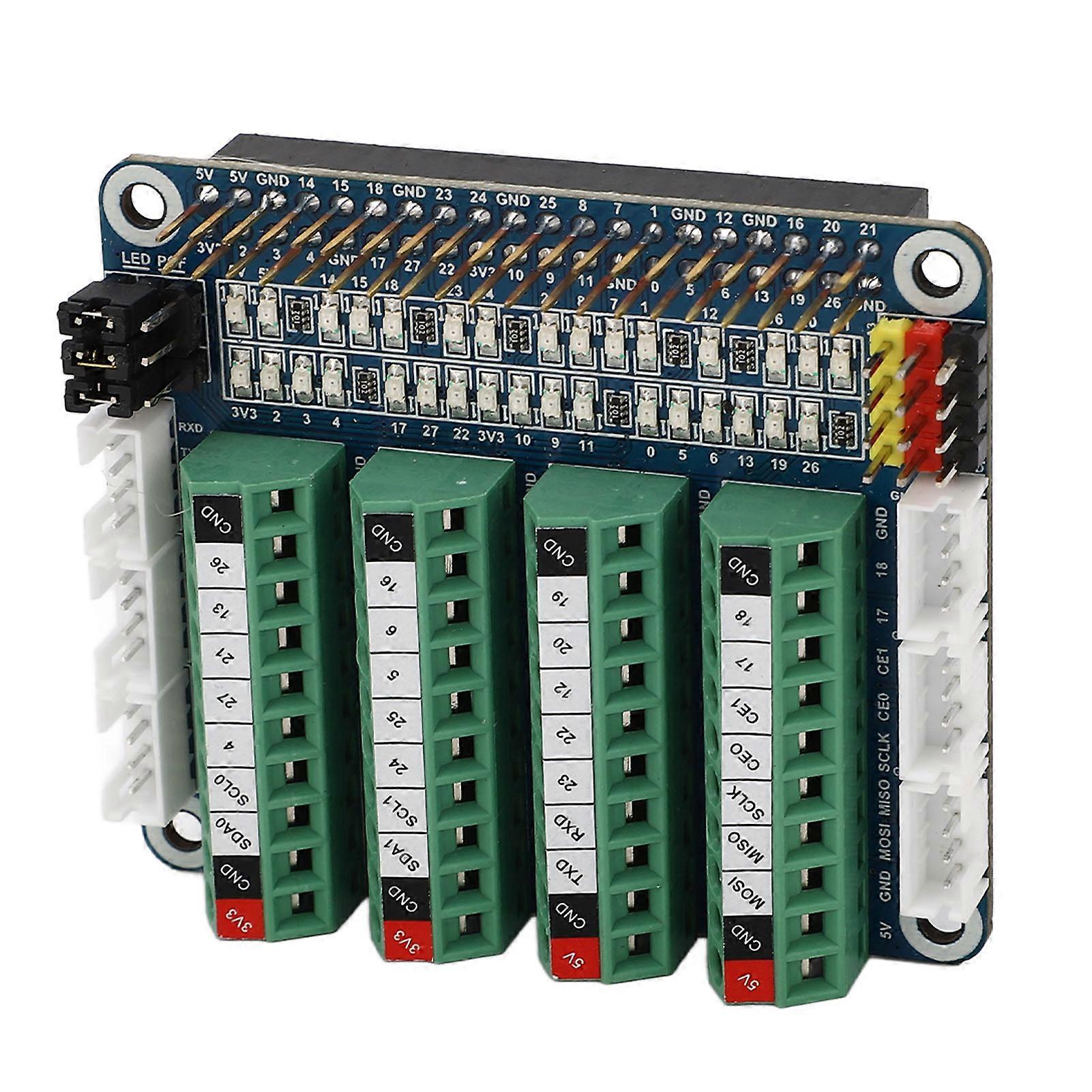 Sensor Expansion Board for 4B 3B CM4 PCF8591 LED GPIO IO Port Development Board Module 