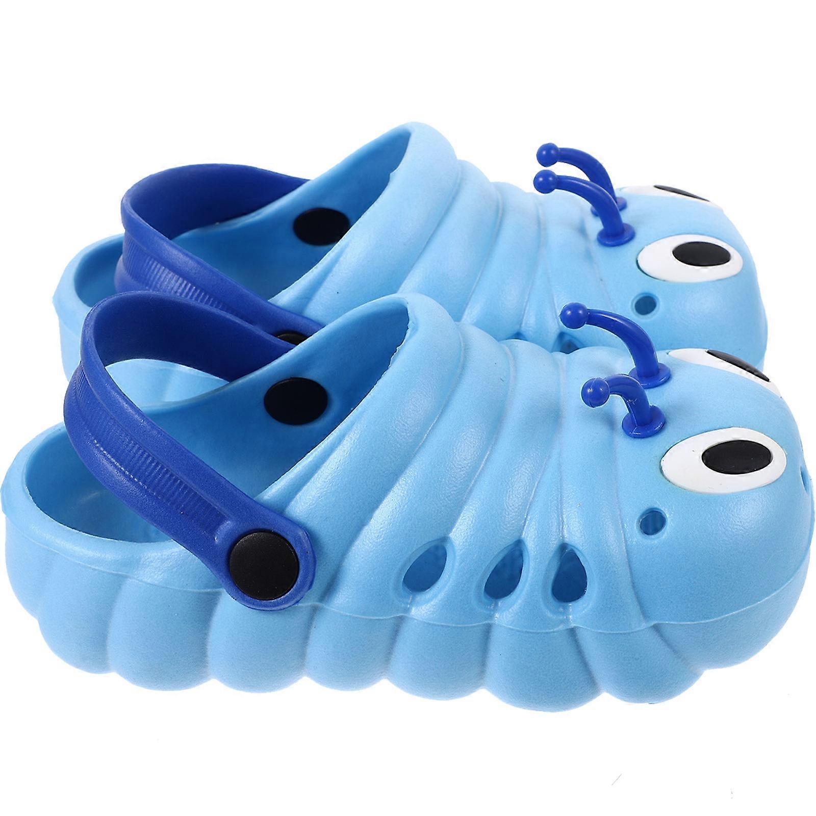 Clogs for Kids Blue EVA Material Comfortable Lightweight Sandals Size 26 Length 15 5cm