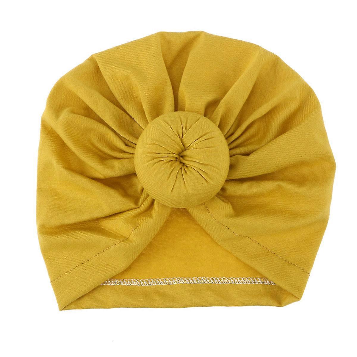 Bohemian Knot Baby Turban Headwear Yellow Toddler Hair Accessories 20x17.5x1cm Πάρτι γενεθλίων 1Pack