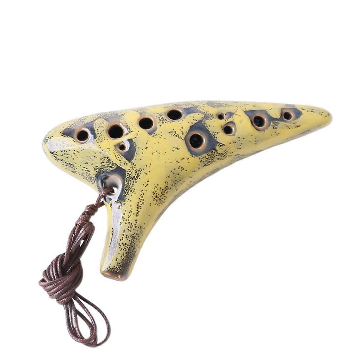 12 Holes Alto C Ocarina Music Instrument for Beginners and Professional Performers Mixed Color